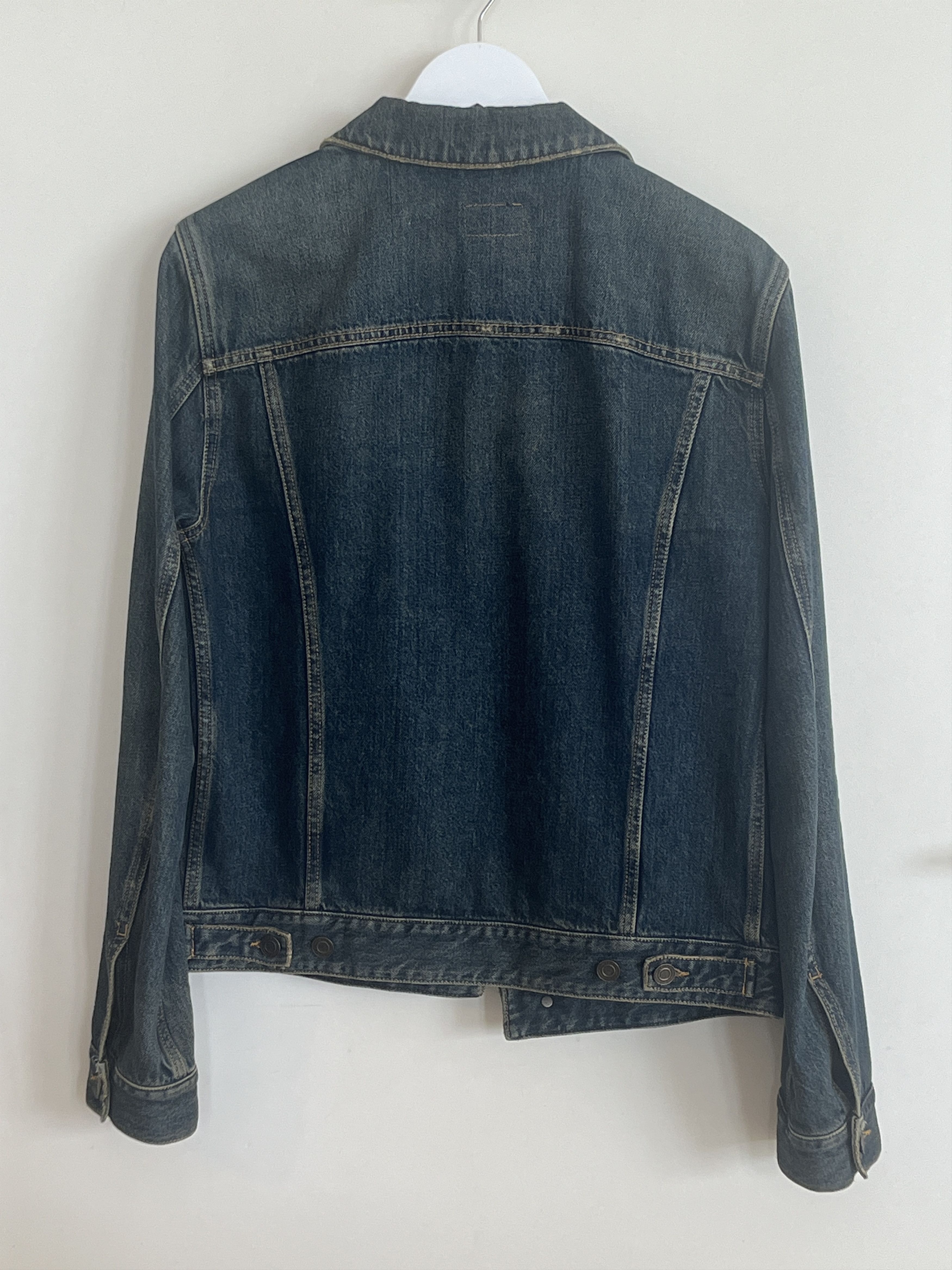 Saint Laurent Paris 15SS Dark Wash Denim Trucker Jacket Size US M / EU 48-50 / 2 - 2 Thumbnail