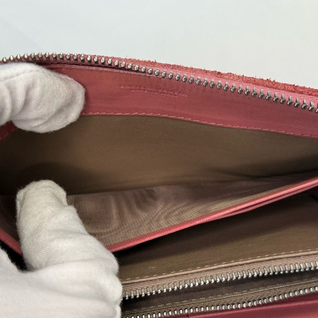 Bottega Veneta Rose Zip Around Wallet