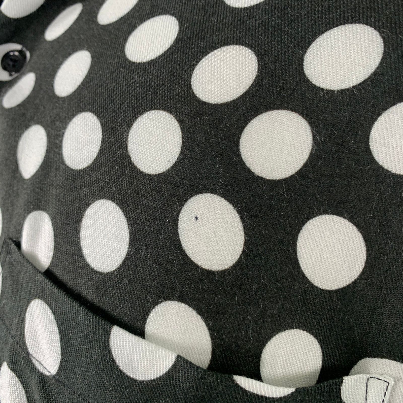 AMI AMI Black White Polka Dot Long Sleeve Shirt Size US S / EU 44-46 / 1 - 5 Thumbnail