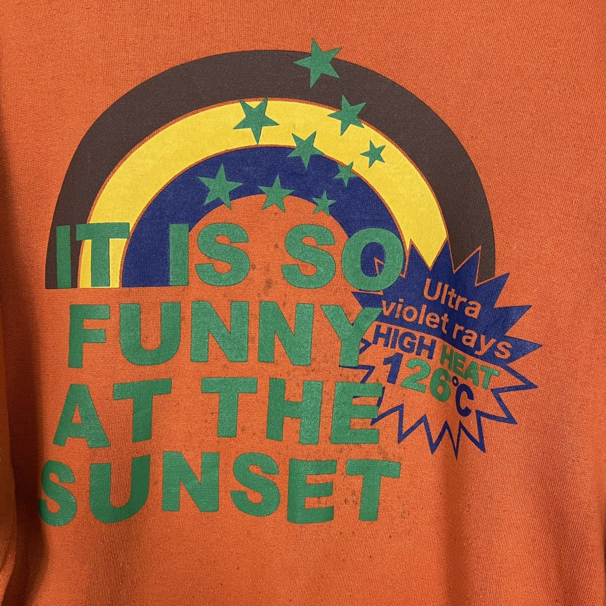 Other Vintage Oblo Design Sunset Orange Sweatshirt Size US M / EU 48-50 / 2 - 11 Thumbnail