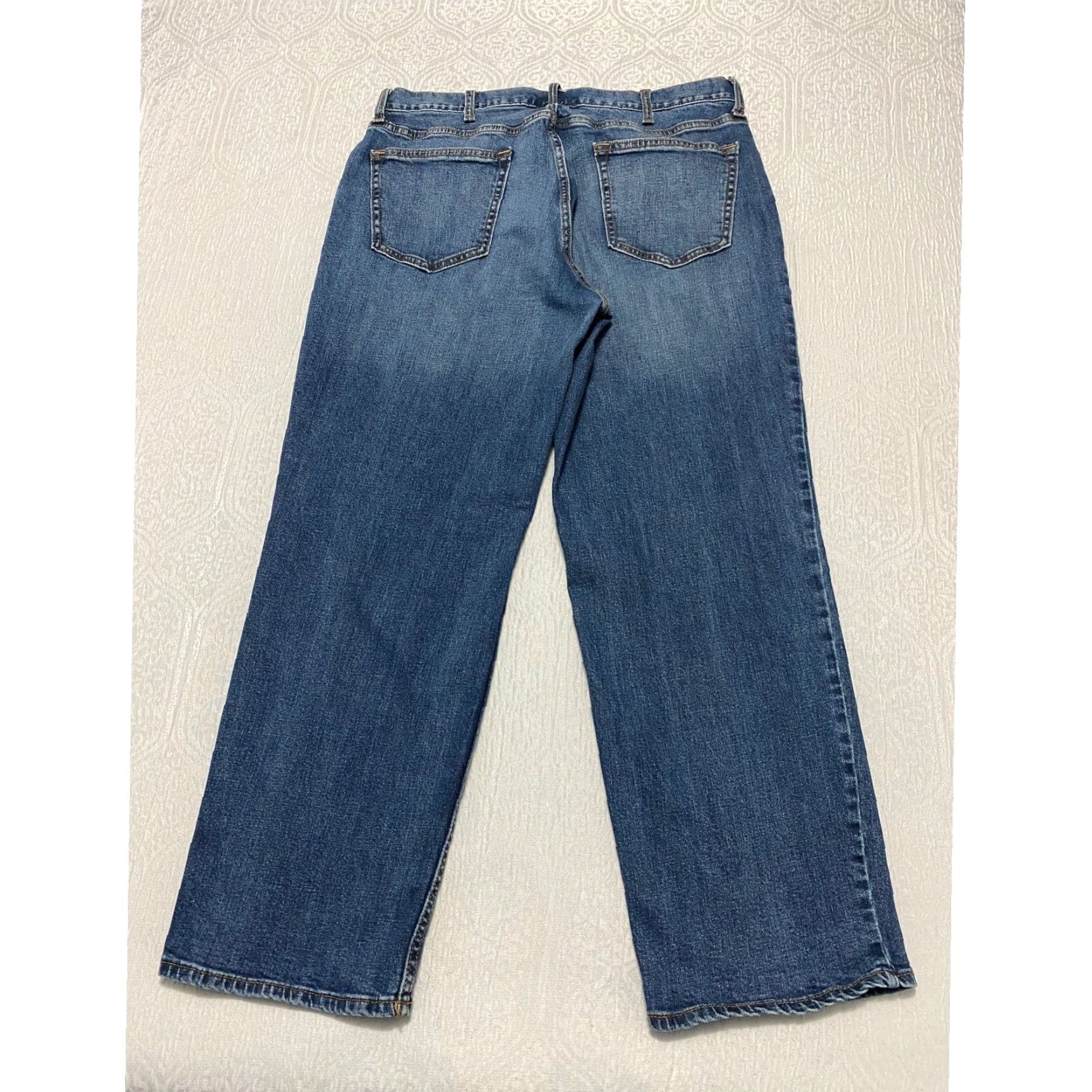 Old Navy Old Navy Jeans Men 38x30 Medium Wash Denim Straight Loose 5-Pocket Denim Stretch Pockets Jeans Men Size US 38 / EU 54 - 2 Thumbnail