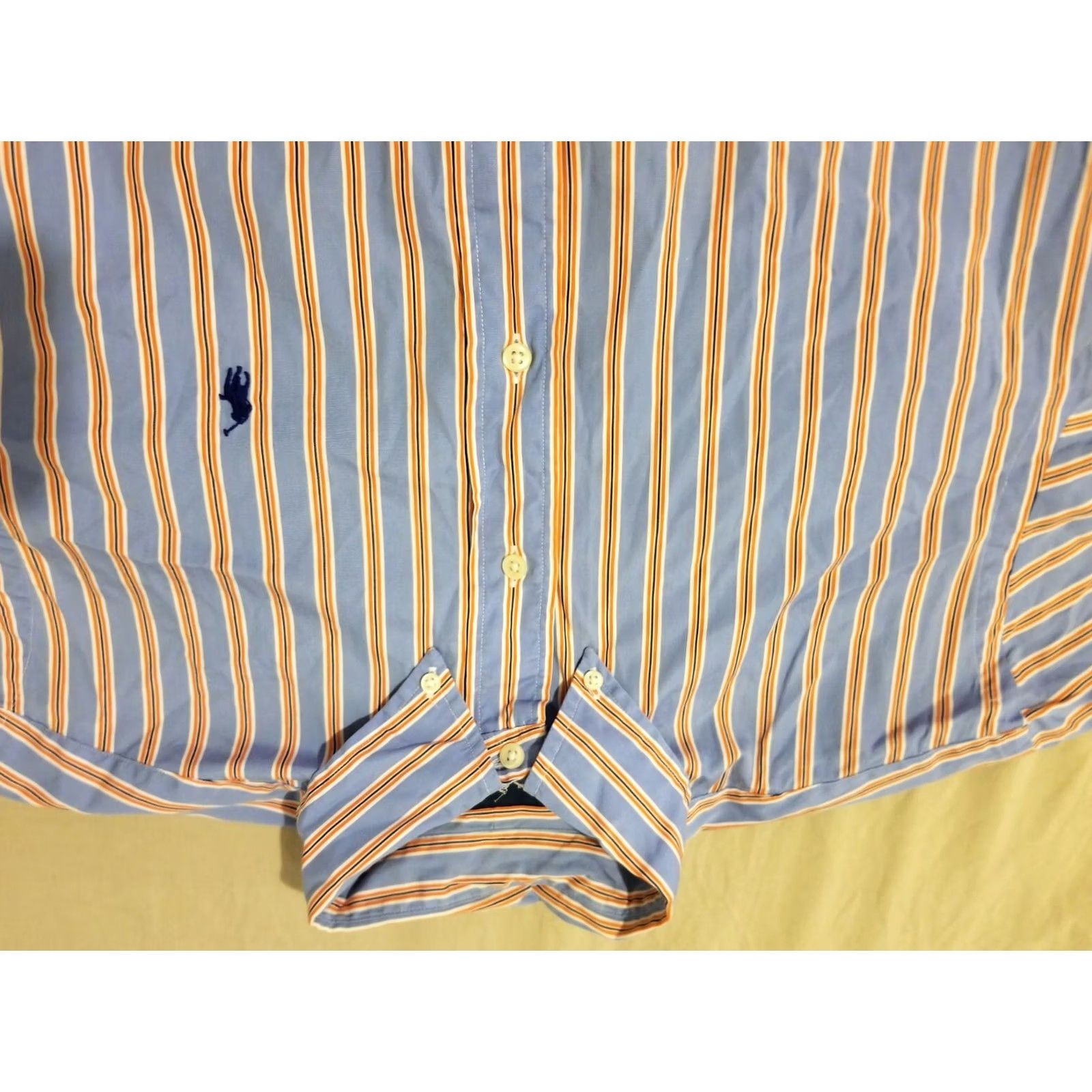 Polo Ralph Lauren Polo Ralph Lauren Dress Shirt Men M Blue Cotton Button Shirt Mens Regular Size M Size 40R - 2 Thumbnail