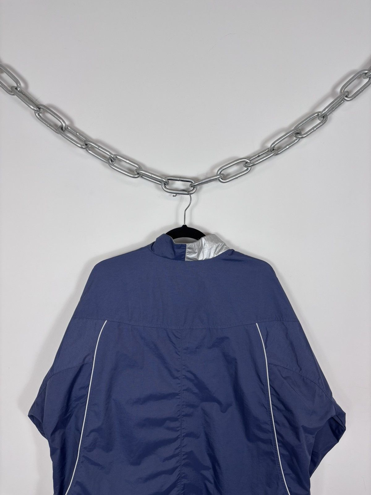 Nike Vintage Nike Y2K Swoosh Reflective Nylon Track Top Jacket Size US XL / EU 56 / 4 - 21 Thumbnail