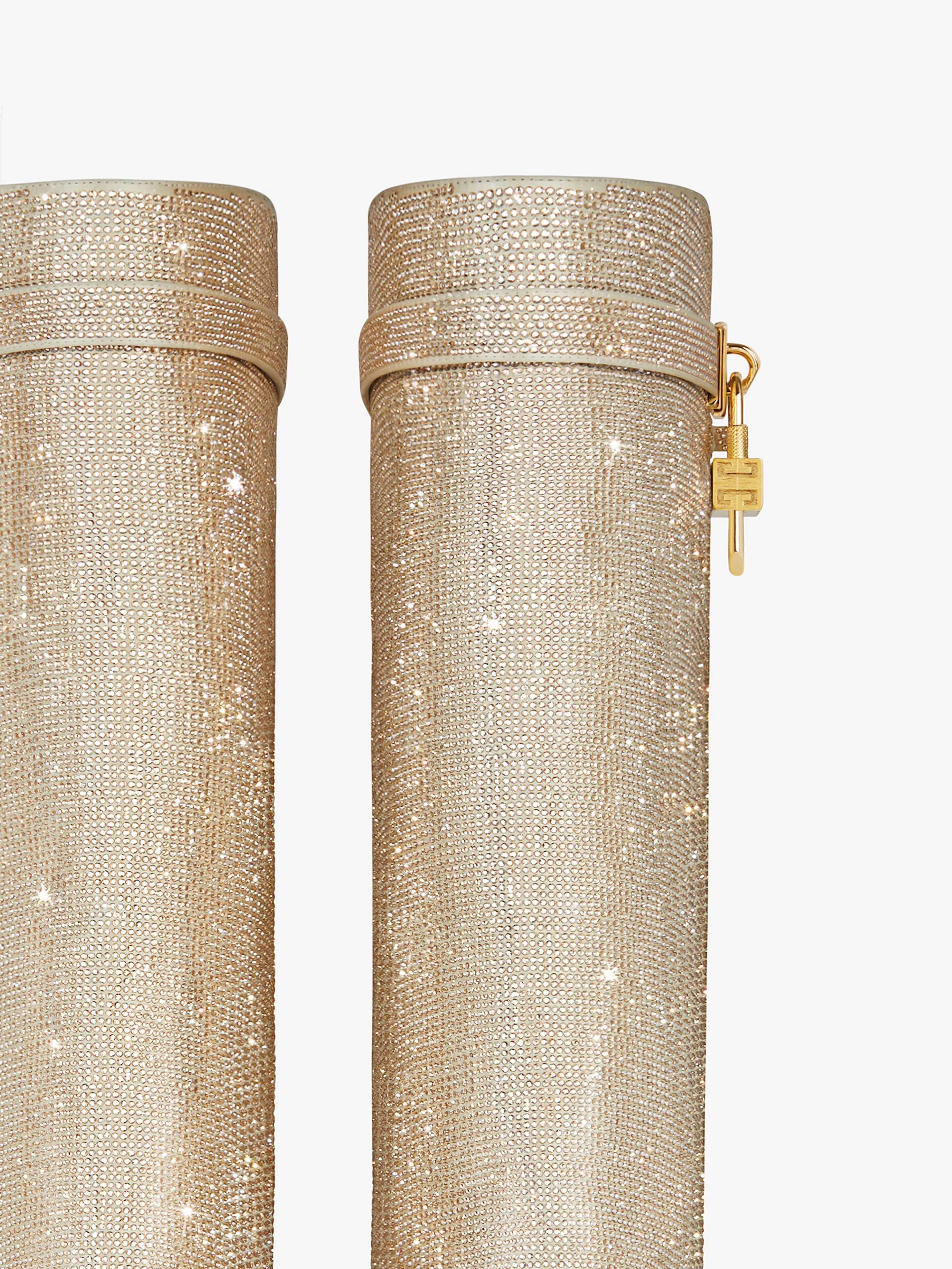 Givenchy o1srvl11e0525 Shark Lock Pant Boots 90mm in Almond Size US 10 / IT 40 - 6 Thumbnail