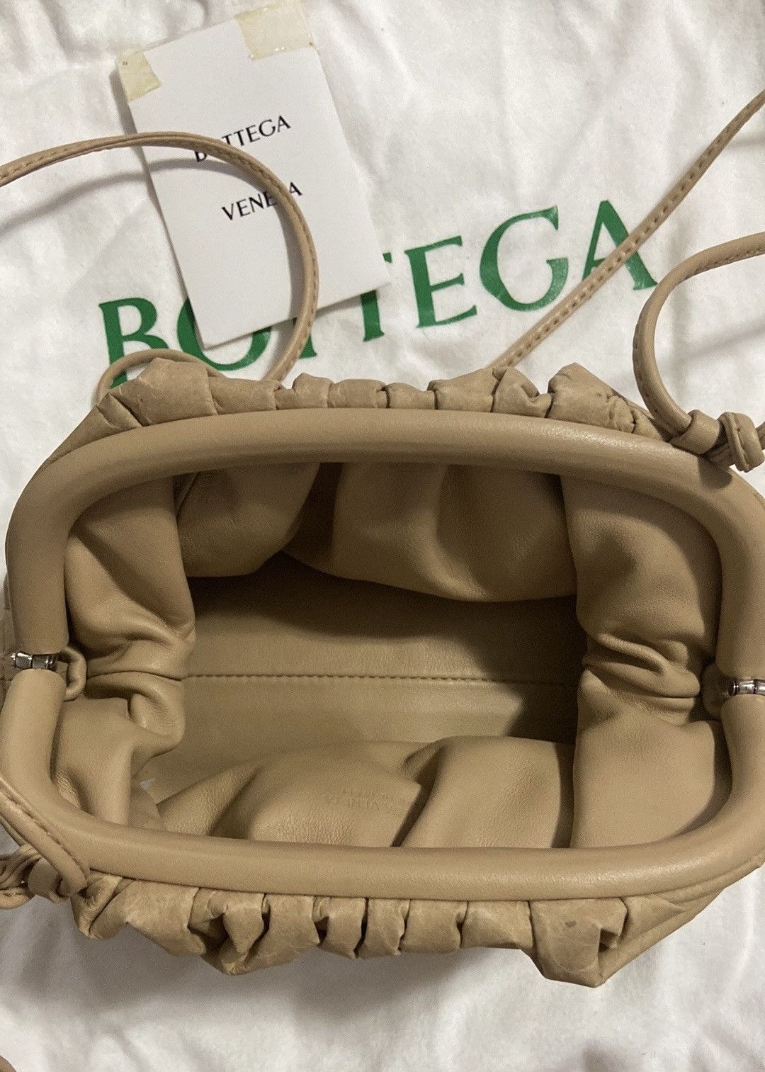 Bottega Veneta Bottega Veneta The Mini Pouch Brown Leather Clutch Size ONE SIZE - 7 Thumbnail