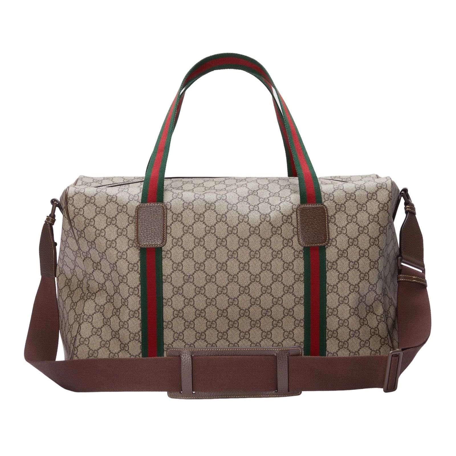 Gucci GUCCI $2150 GG Canvas Web Med Duffle New Authentic Size ONE SIZE - 3 Thumbnail