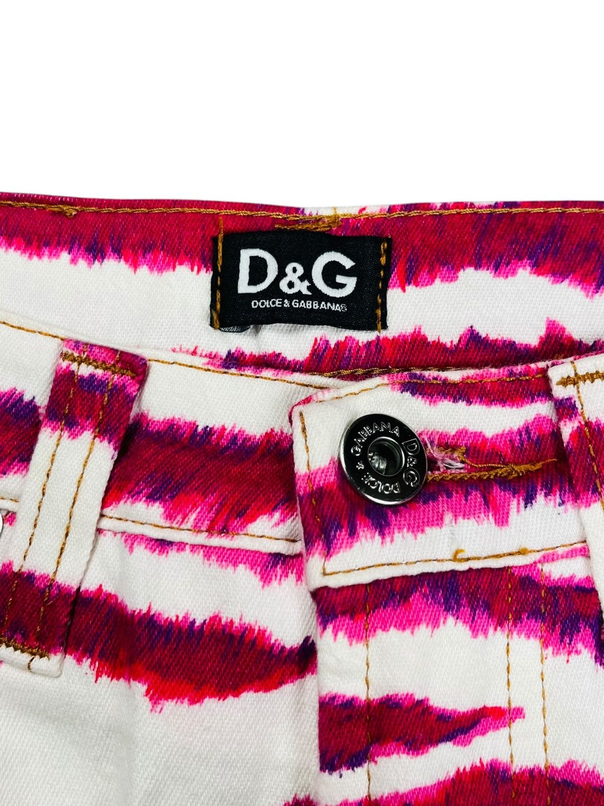 Dolce & Gabbana Archive Dolce Gabbana Paris Hilton Style Zebra Denim Pants Size 27" / US 4 / IT 40 - 5 Thumbnail