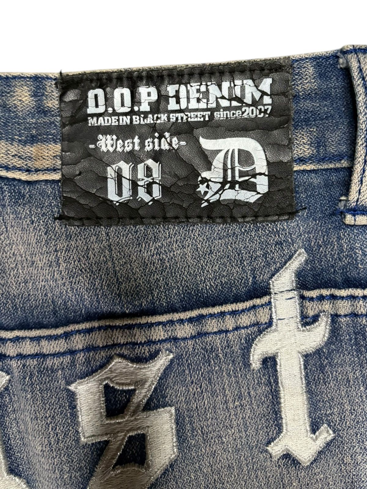 Japanese Brand Vintage Japanese Brand L.A GANGSTA Spell Out Baggy Jeans Size US 32 / EU 48 - 10 Thumbnail