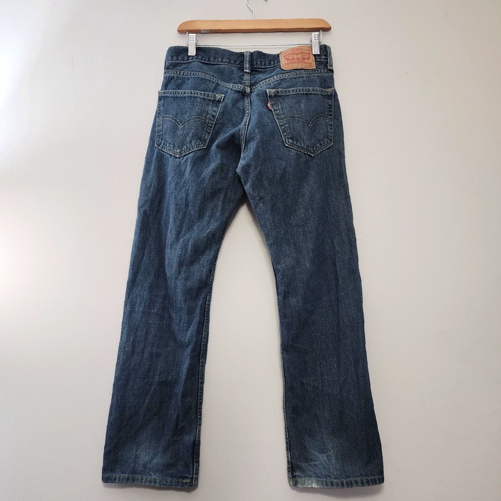 Levi's Levi's 559 Jeans Mens 30x30 Blue Dark Wash Denim Straight Work 5-Pocket Regular Fit Vintage No Size US 30 / EU 46 - 2 Thumbnail