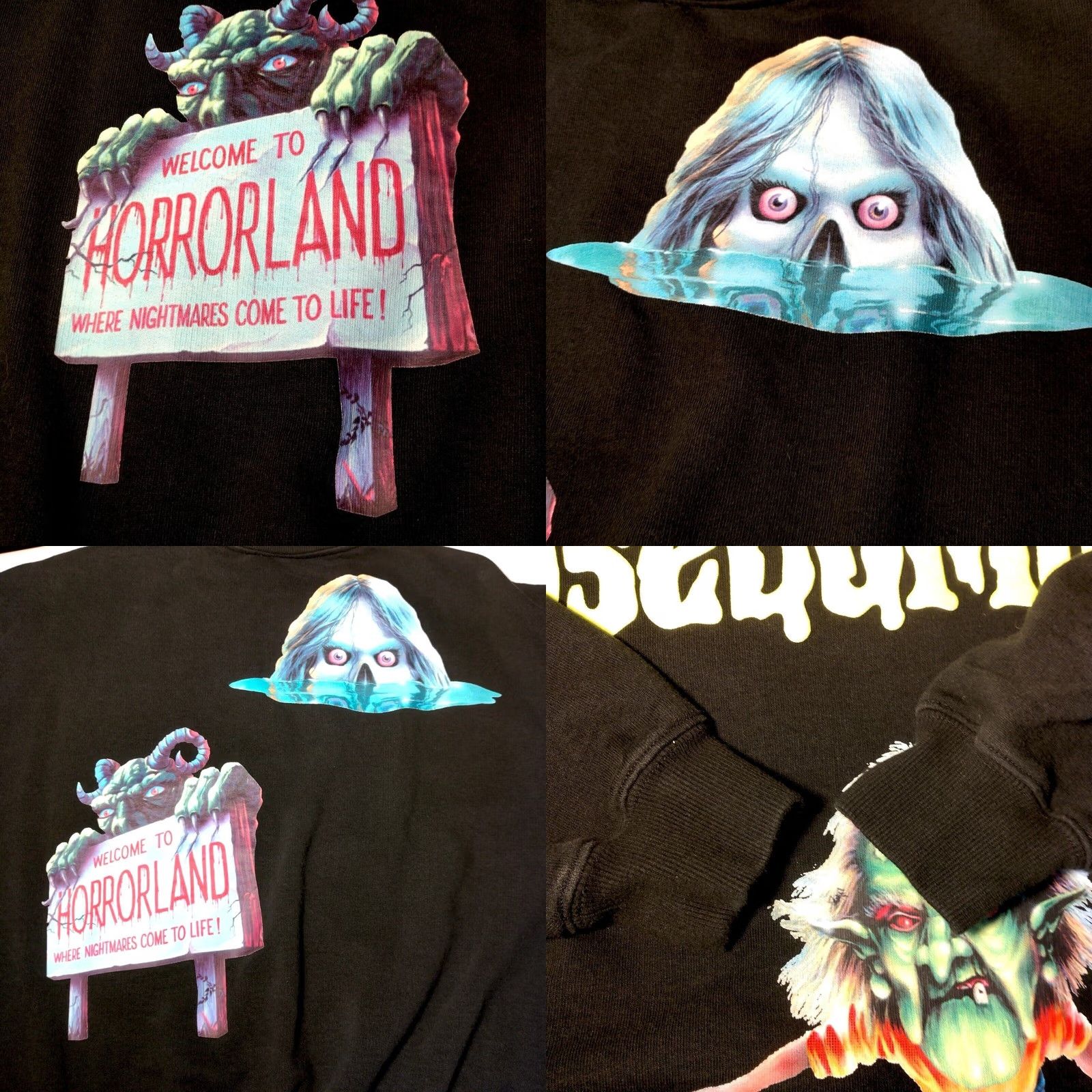 Vintage Dumbgood Graphic Sweatshirt Unisex XS - Horrorland Crewneck Size US XS / EU 42 / 0 - 9 Thumbnail