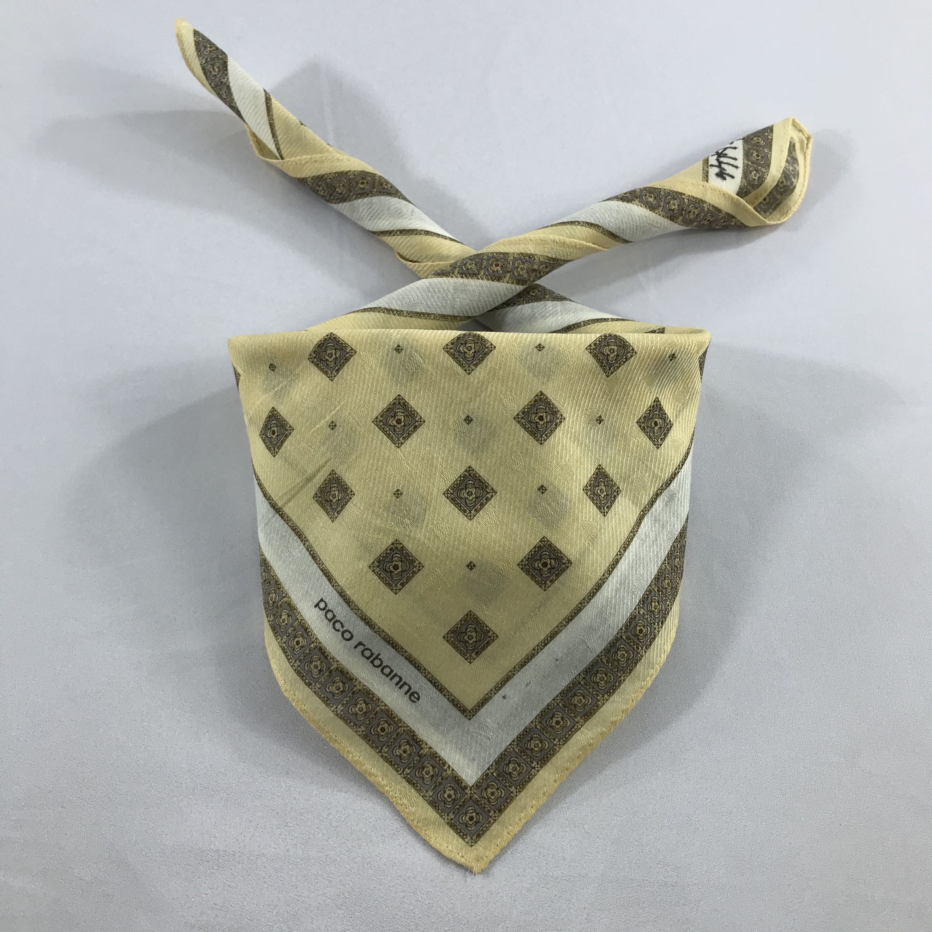 Vintage Paco Rabanne Bandana / Handkerchief / Neckerchief - S2144 Size ONE SIZE - 3 Thumbnail