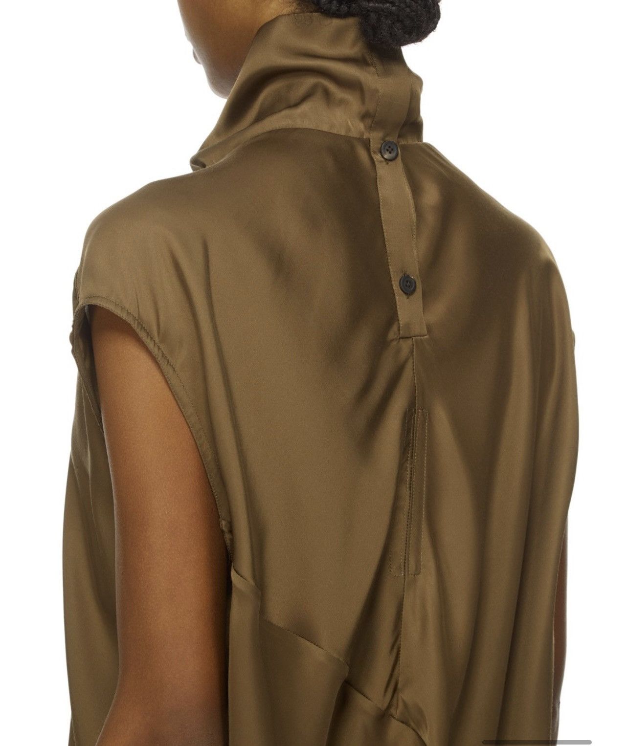 Rick Owens RICK OWENS FW24 PORTERVILLE EDFU DRESS BEAN WASHED CHARMEUSE Size M / US 6-8 / IT 42-44 - 6 Thumbnail