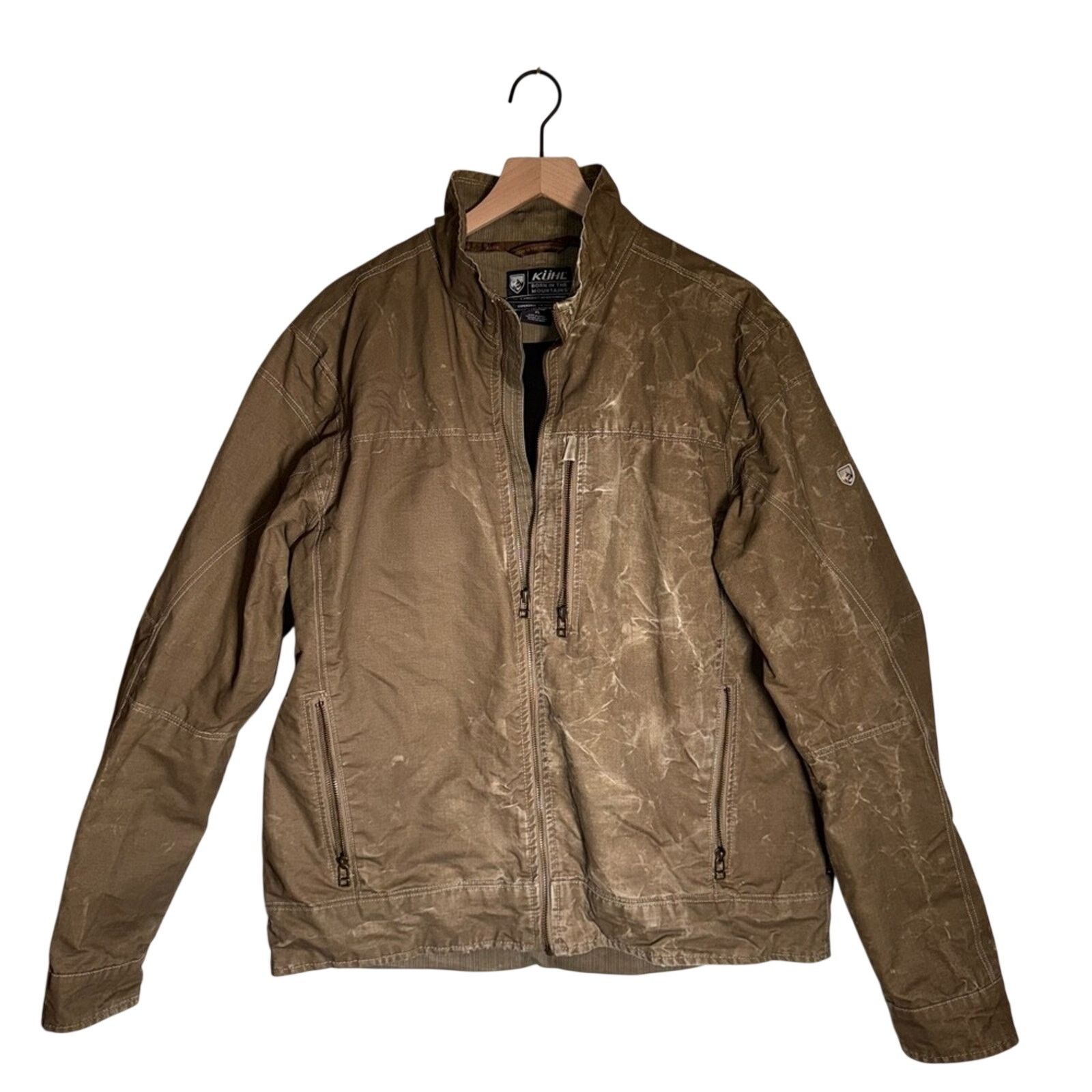 Kuhl KÜHL Mens Burr Field thrashed jacket bleach distressing XL Size US XL / EU 56 / 4 - 1 Thumbnail