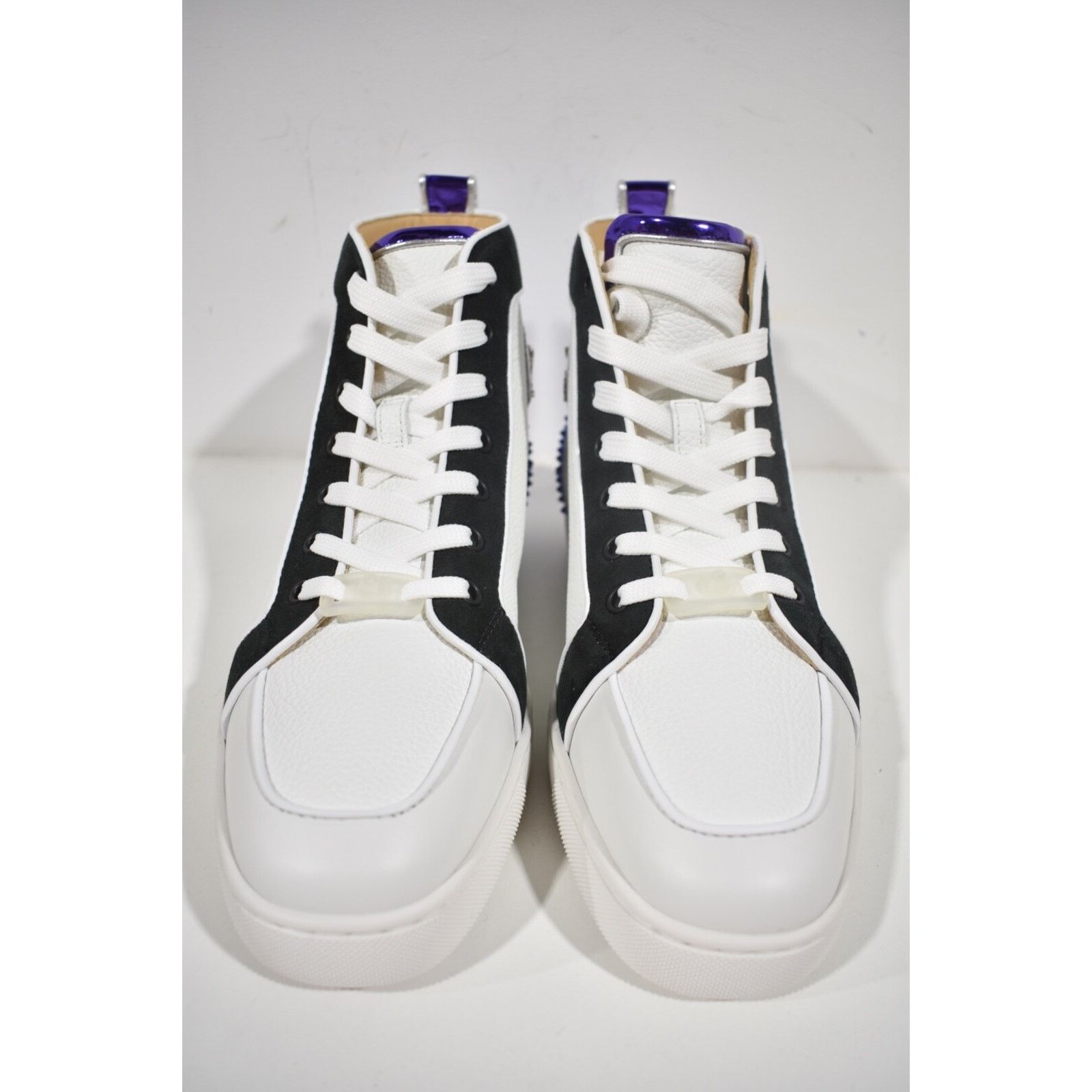 Christian Louboutin Christian Louboutin Mens Rantus Spikes White High Top Sneake Size US 10.5 / EU 43-44 - 4 Thumbnail