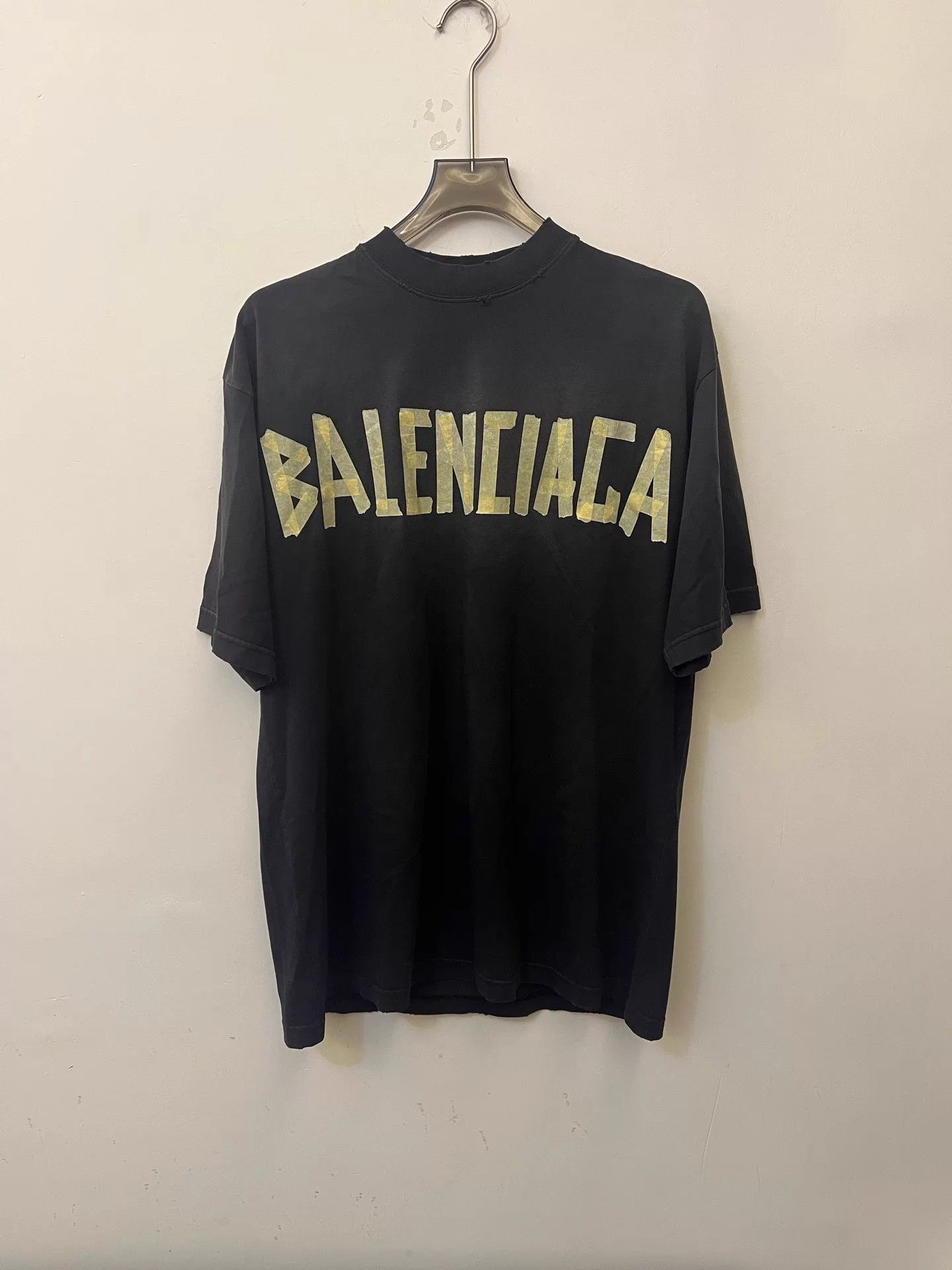 Balenciaga Balenciaga SS23 BB Monogram Tape Logo Tee Black XS Size US XS / EU 42 / 0 - 1 Thumbnail