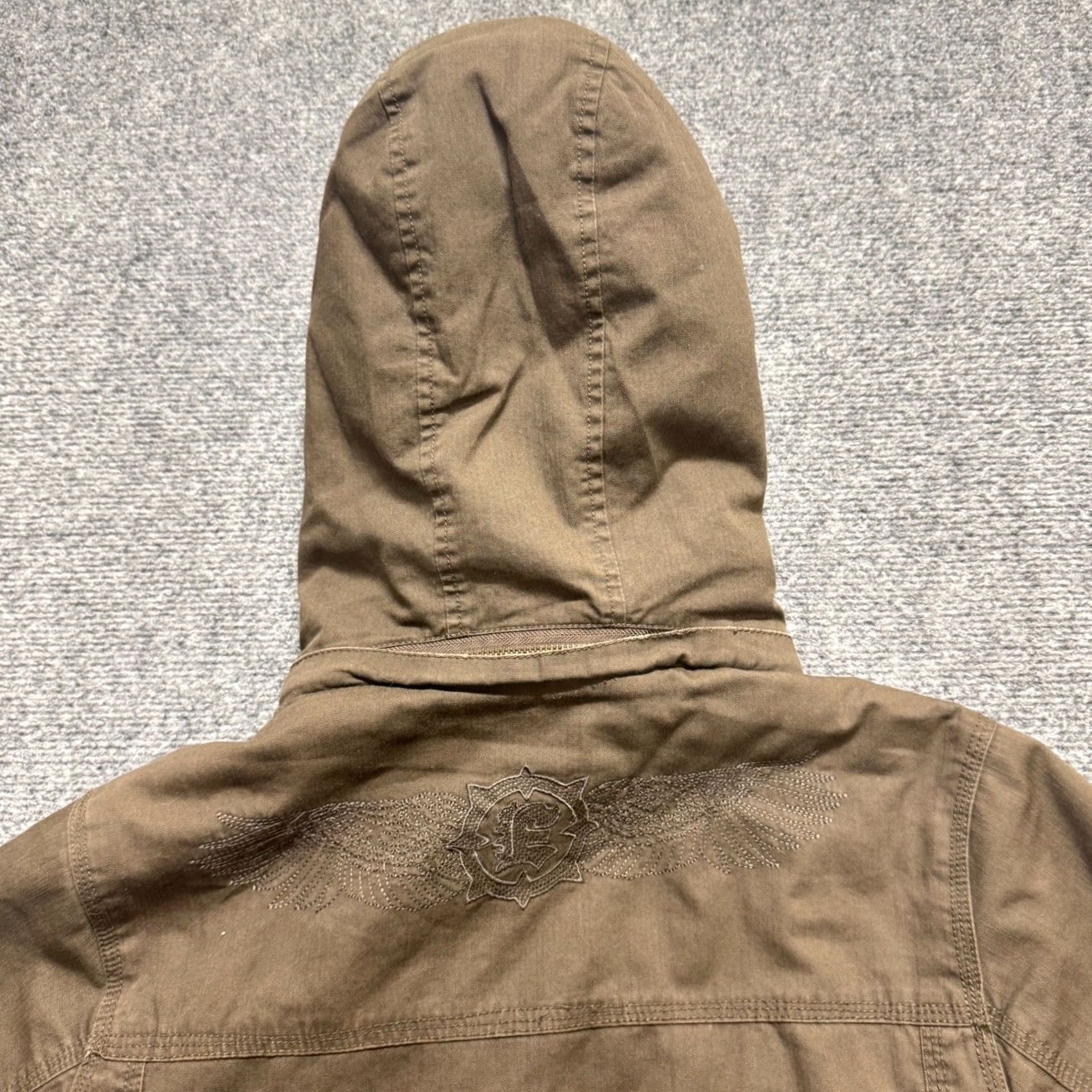 Empyre Empyre Jacket Women M Parka Quilted Lined Brown Multi-Pocket Y2K Size M / US 6-8 / IT 42-44 - 7 Thumbnail