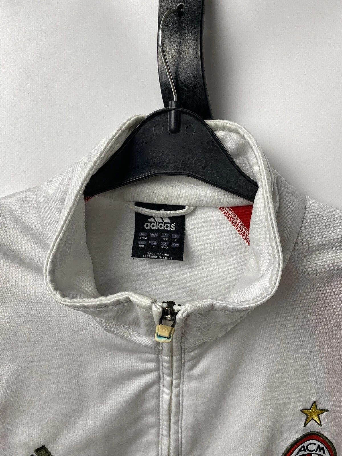 Adidas 2003 2004 AC Milan Adidas Training Jacket Opel Vintage Size US L / EU 52-54 / 3 - 3 Thumbnail