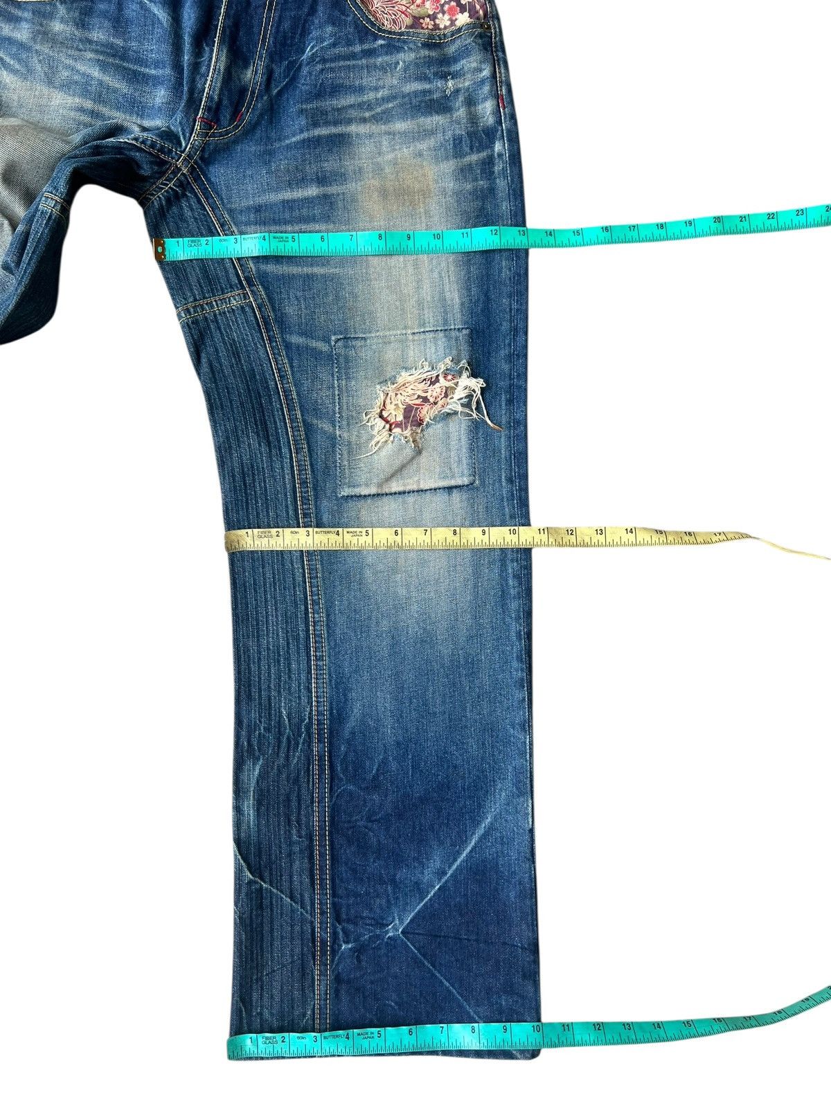 Eternal ETERNAL Distressed Aging Mud Hybrid Denim Loose Jeans Size US 34 / EU 50 - 5 Thumbnail