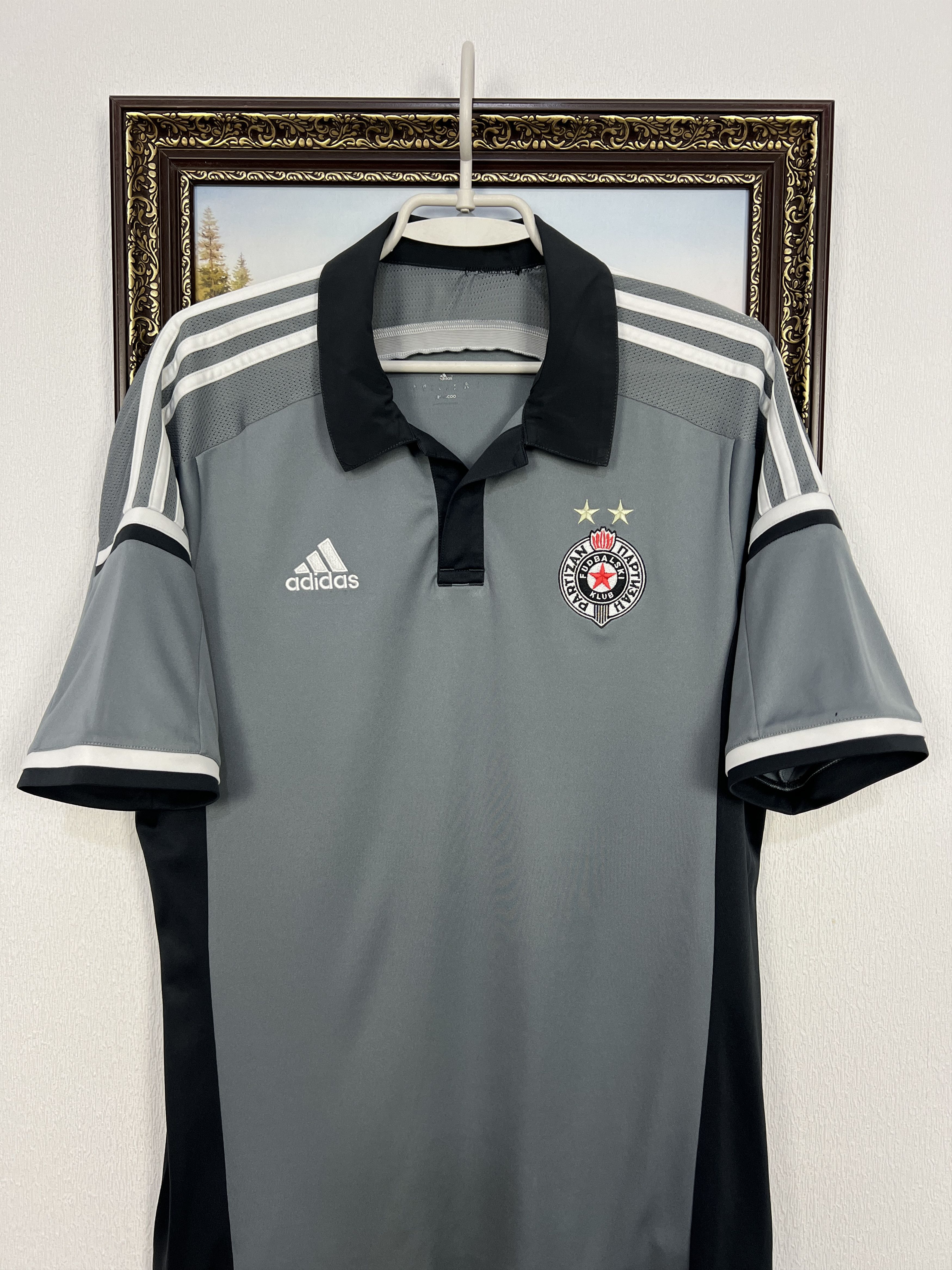 Adidas Partizan Belgrade Away football shirt 2014 Soccer Adidas Size US M / EU 48-50 / 2 - 2 Thumbnail