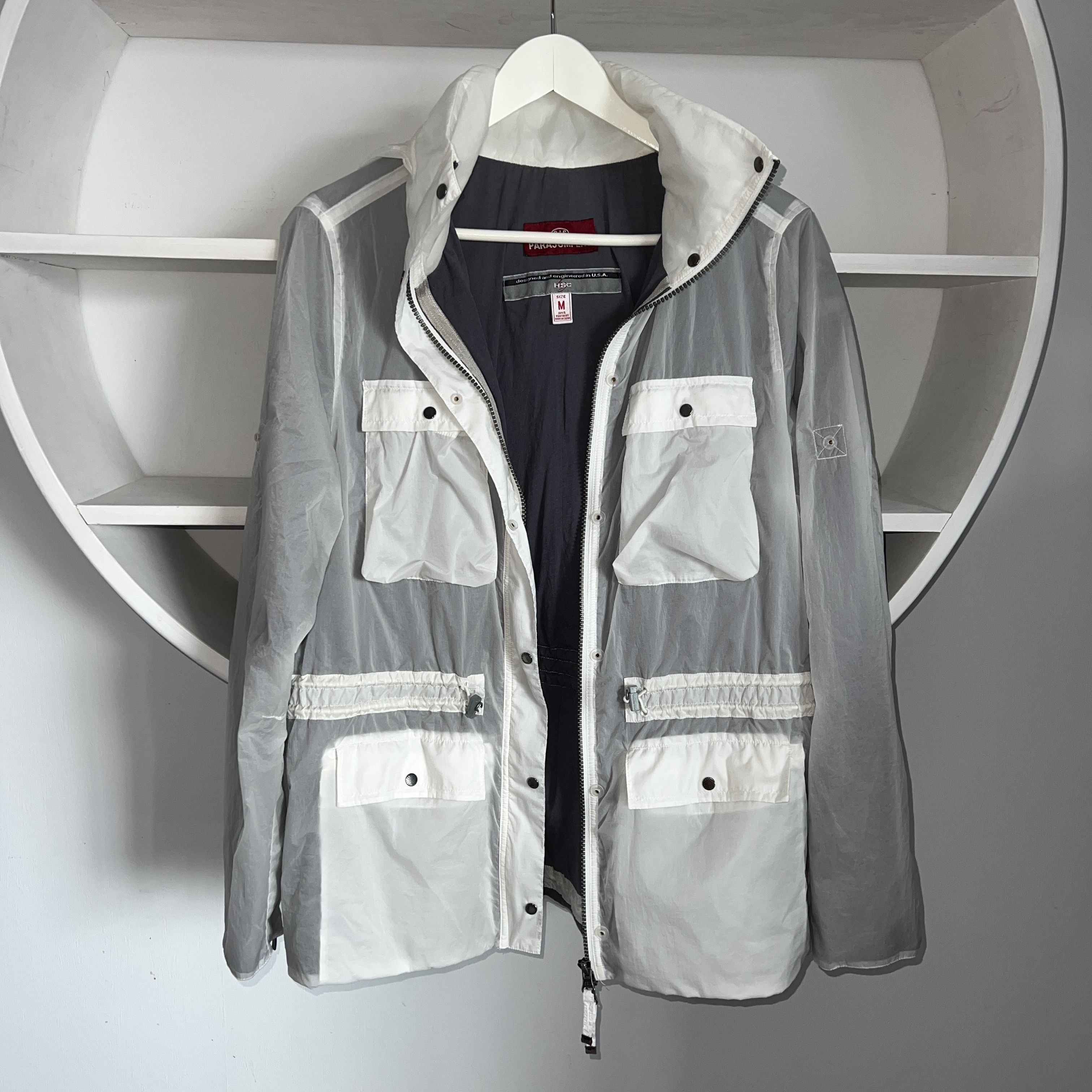 Parajumpers PARAJUMPERS MALIBU By HSC USA White Nylon Pocket Jacket M Size M / US 6-8 / IT 42-44 - 2 Thumbnail
