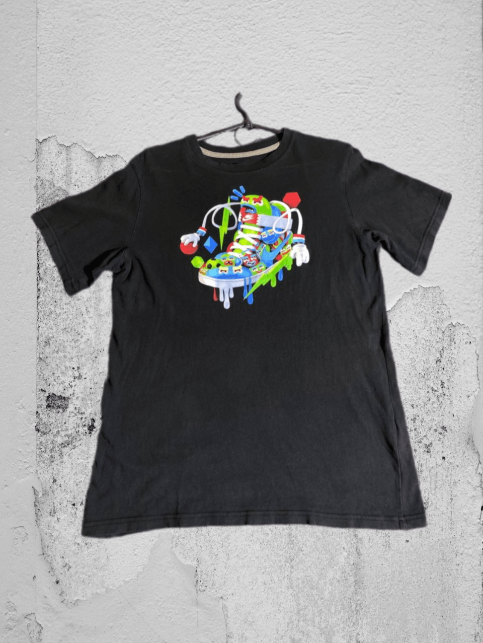 Nike × Vintage 90s Nike Central Swoosh Vintage Y2K Oversized Retro T-Shirt Size US M / EU 48-50 / 2 - 1 Thumbnail