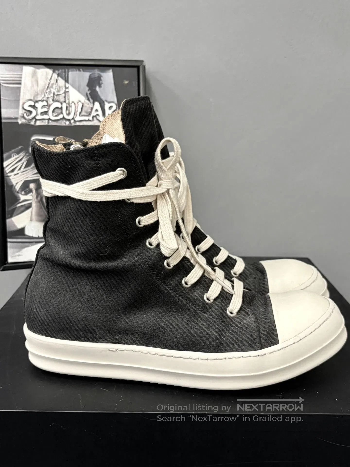 Rick Owens Drkshdw Rick Owens Drkshdw Canvas High. Size US 8.5 / EU 41-42 - 4 Thumbnail