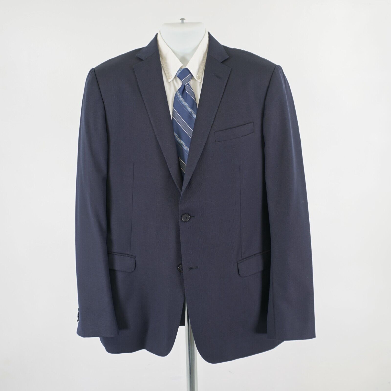 Ermenegildo Zegna Ermenegildo Zegna Thick Textured Wool Blue 2 Button Blazer 4 Size 40R - 4 Thumbnail