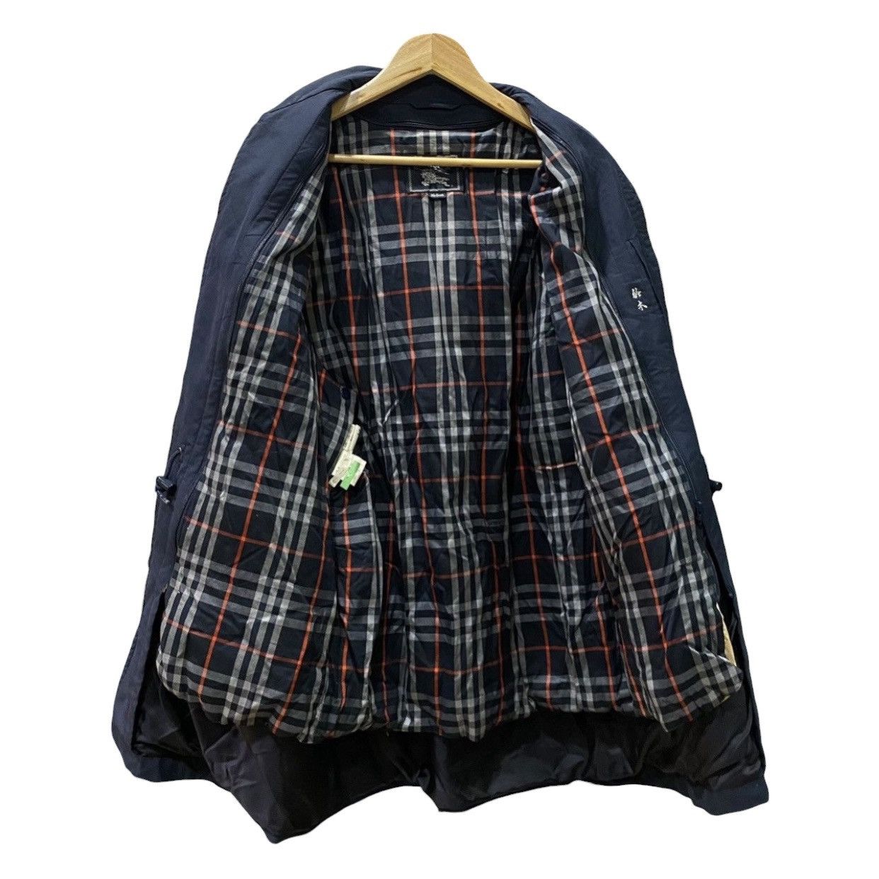 Burberry Vintage Burberrys Navy Nova Check Lining Field Coat Jacket Size US M / EU 48-50 / 2 - 3 Thumbnail