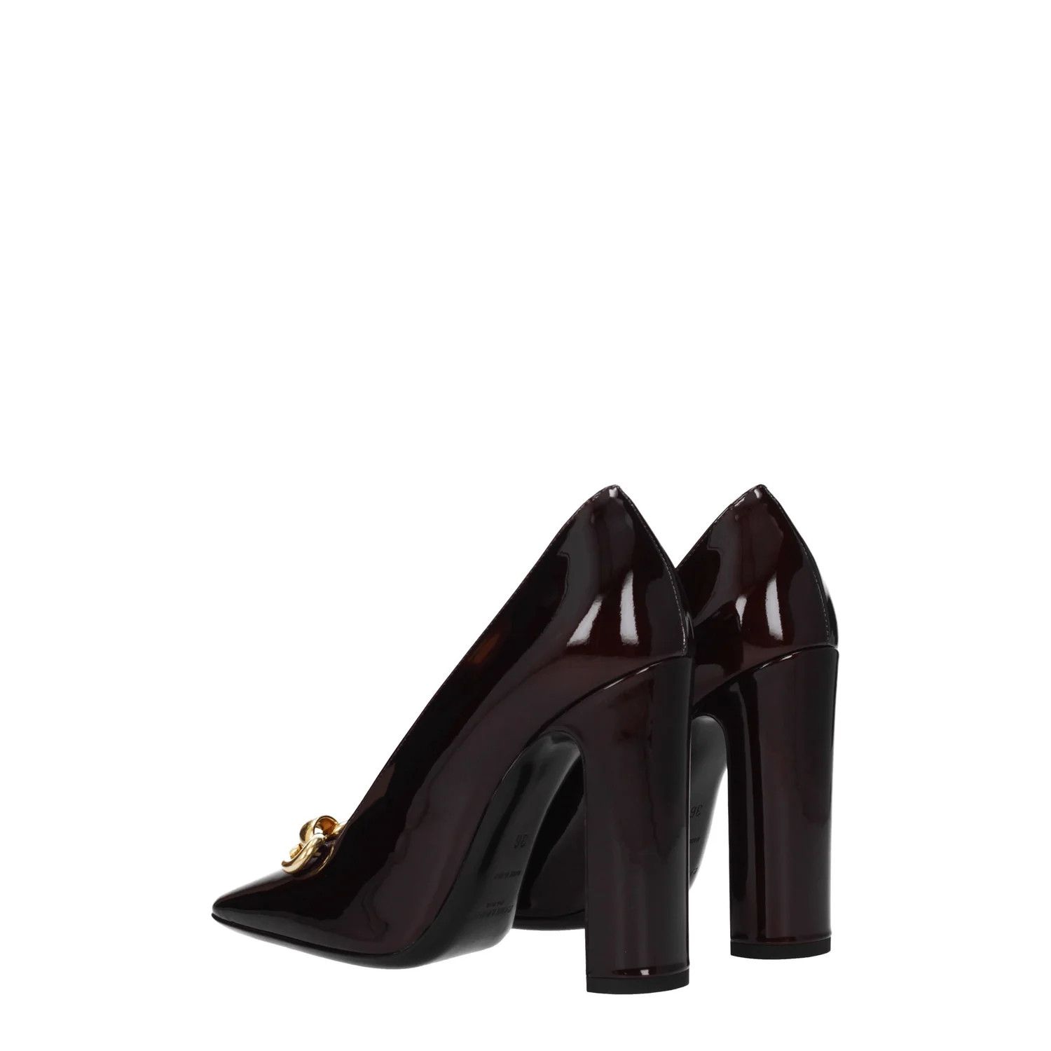 Saint Laurent Paris ob1o1e1224 Patent Leather Pumps in Burgandy Size US 6 / IT 36 - 4 Thumbnail