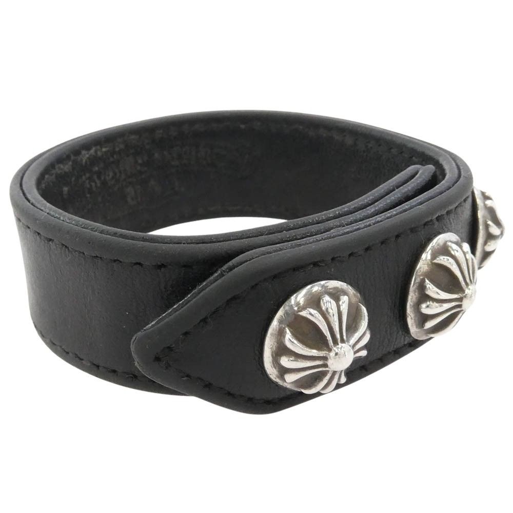 Chrome Hearts Chrome Hearts 3 Button Snap Leather Bracelet Size ONE SIZE - 2 Thumbnail