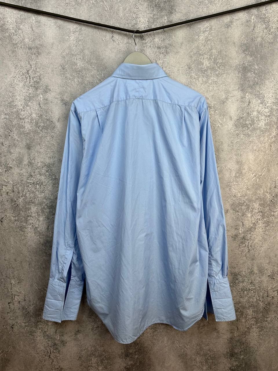 Anderson & Sheppard Anderson & Sheppard Savile Row Light Blue Dress Shirt French Size US XL / EU 56 / 4 - 2 Thumbnail