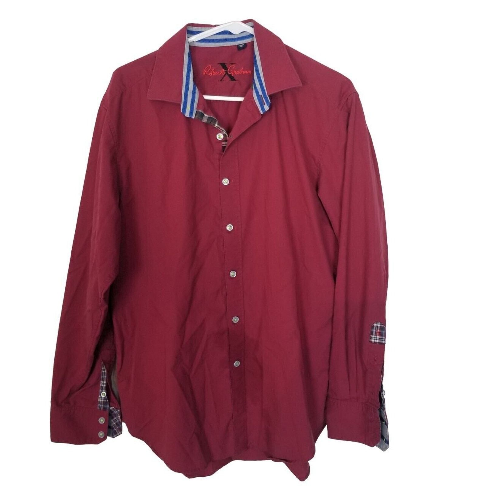 Robert Graham Robert Graham Mens Dress Shirt Sz L Career Work Office Corp Size US L / EU 52-54 / 3 - 1 Thumbnail