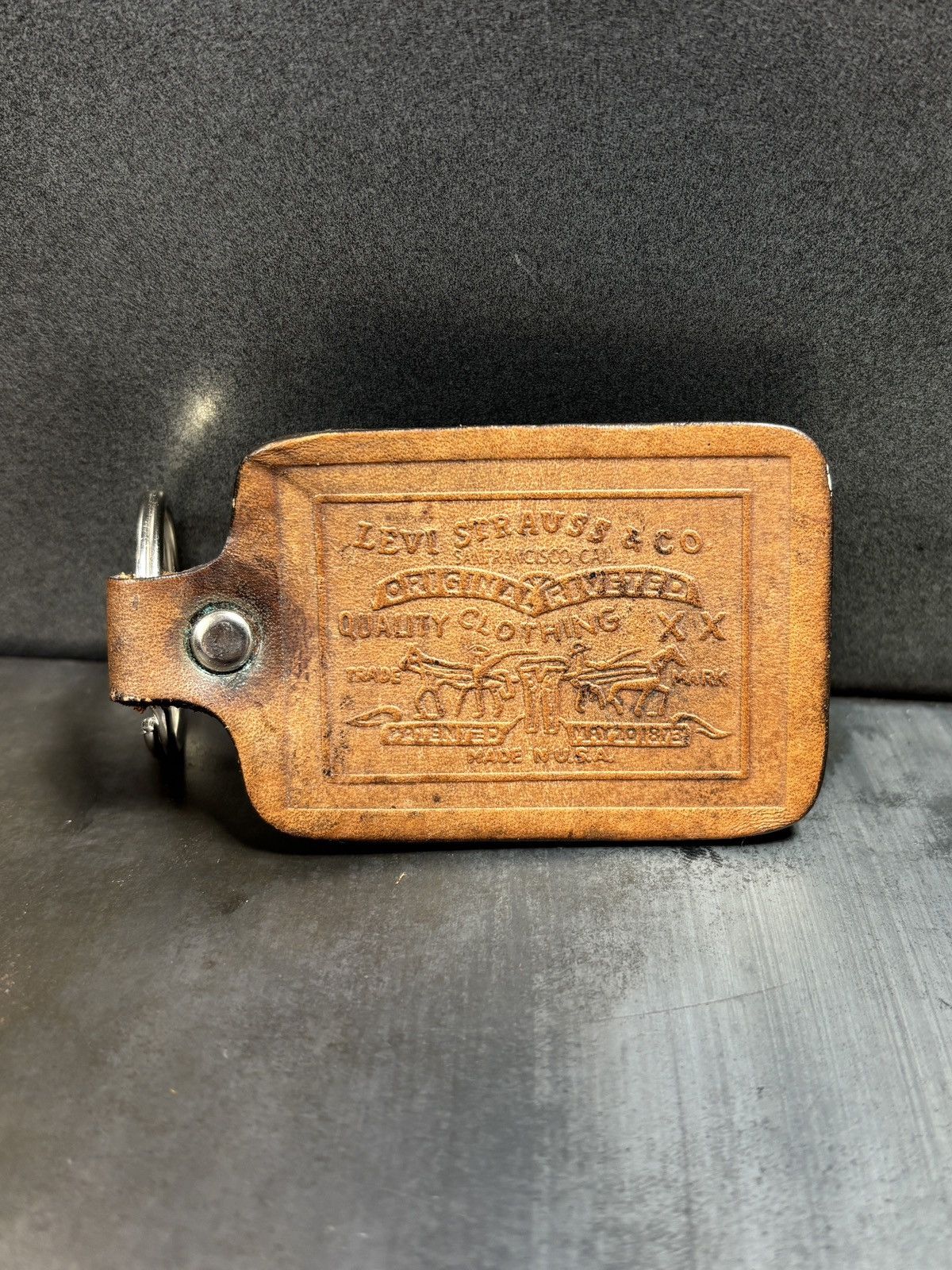 Levi's 1970s Levi's Leather Keychain Vintage Levis Accessories Line Size ONE SIZE - 9 Thumbnail