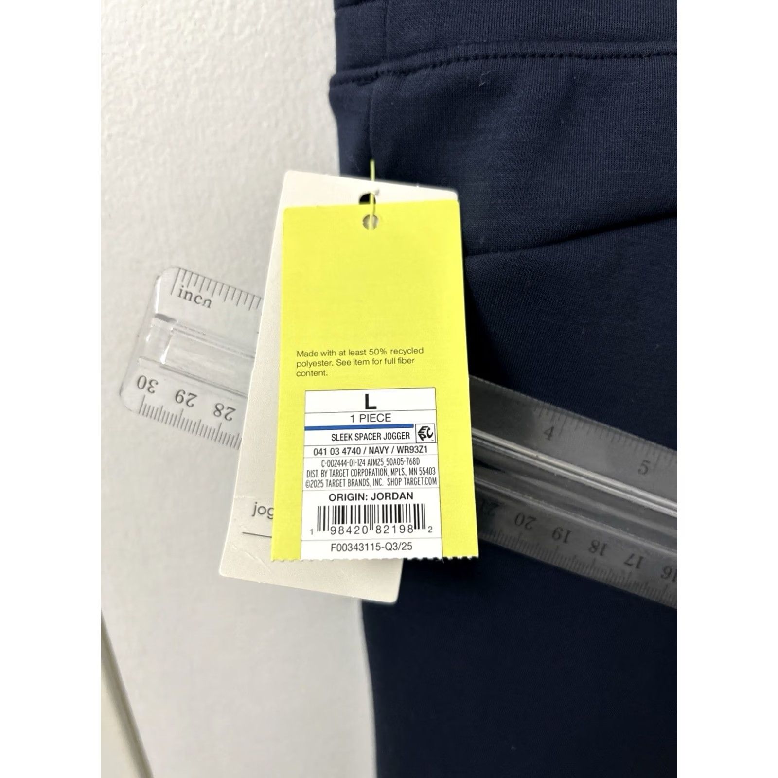 Vintage All in Motion Sleek Spacer Jogger Mens Large Navy Blue Athletic Pants NWT Size US 33 - 6 Thumbnail