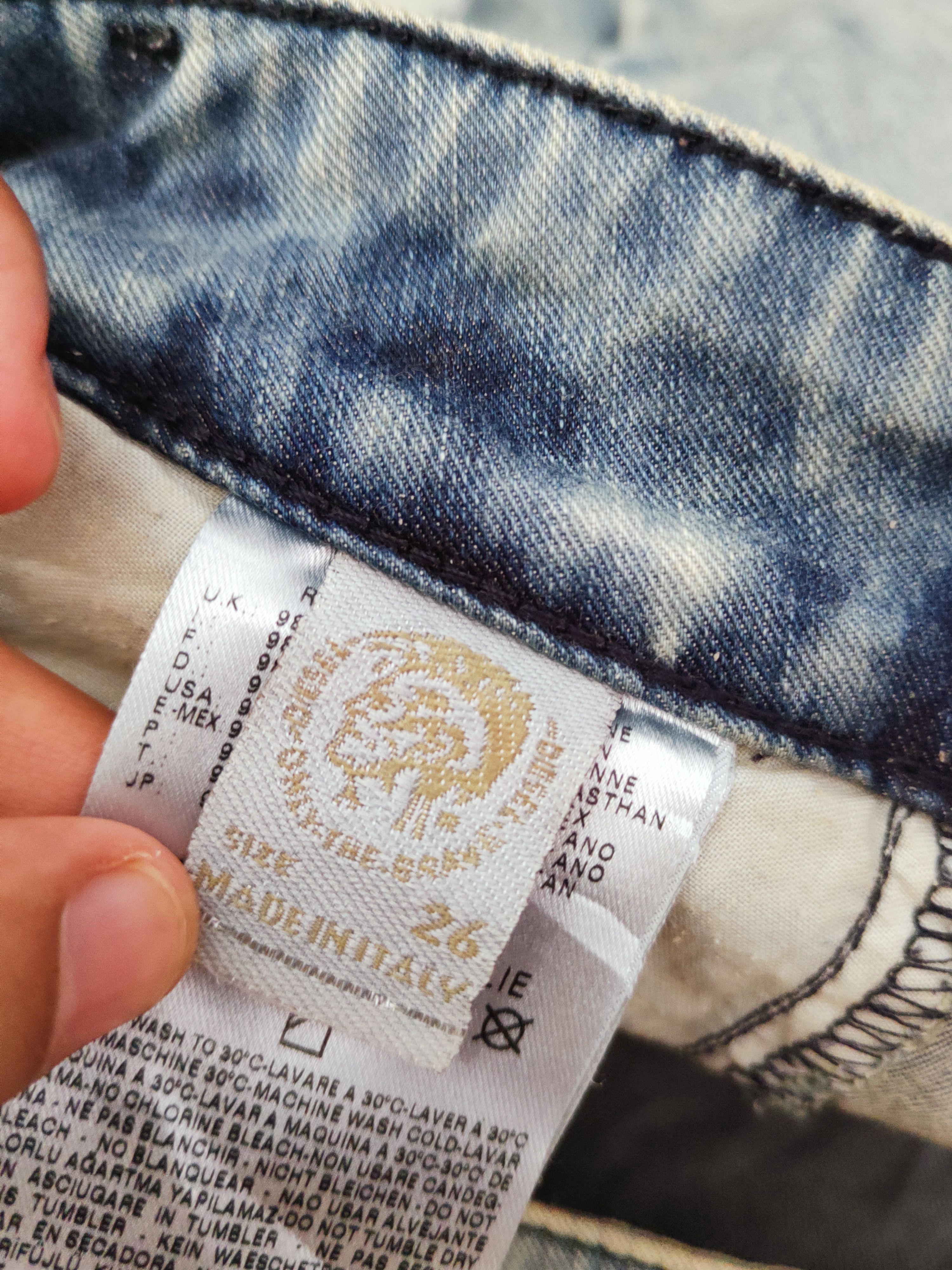 Diesel Diesel acid wash Faded Ripped Multipocket Cargo Pants #W645 Size US 27 - 15 Thumbnail