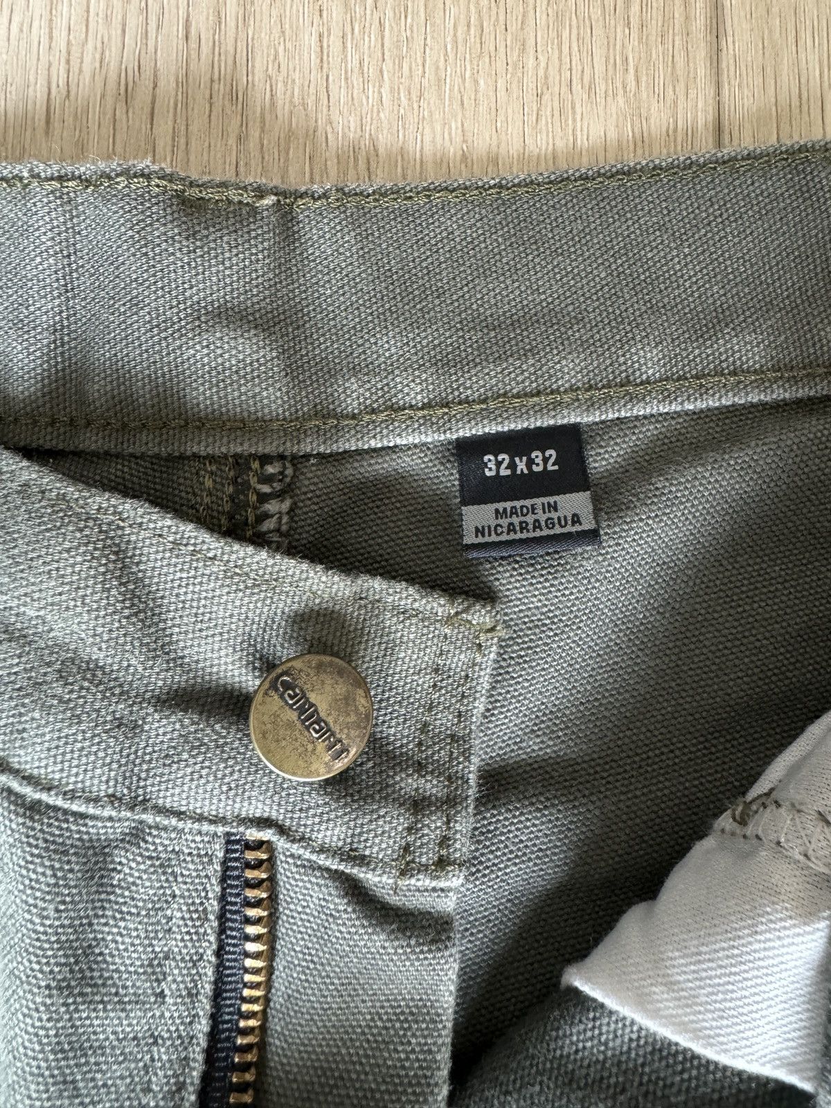Carhartt Sage Green Carhartt Duck Canvas Trousers Size US 32 / EU 48 - 2 Thumbnail