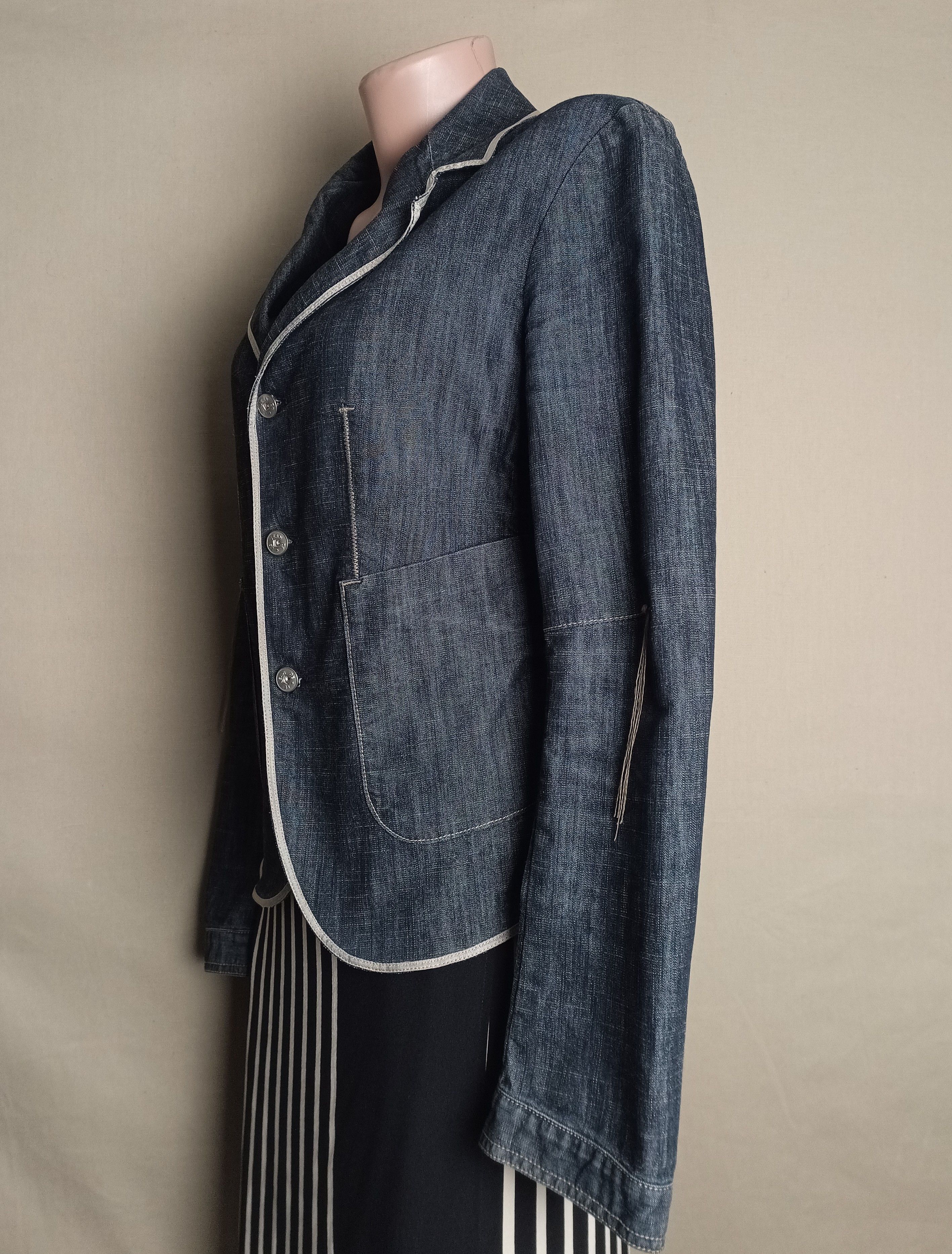Marithe + Francois Girbaud Marithe Francois Girbaud Light Denim Jacket EU38 US28 Size S / US 4 / IT 40 - 4 Thumbnail
