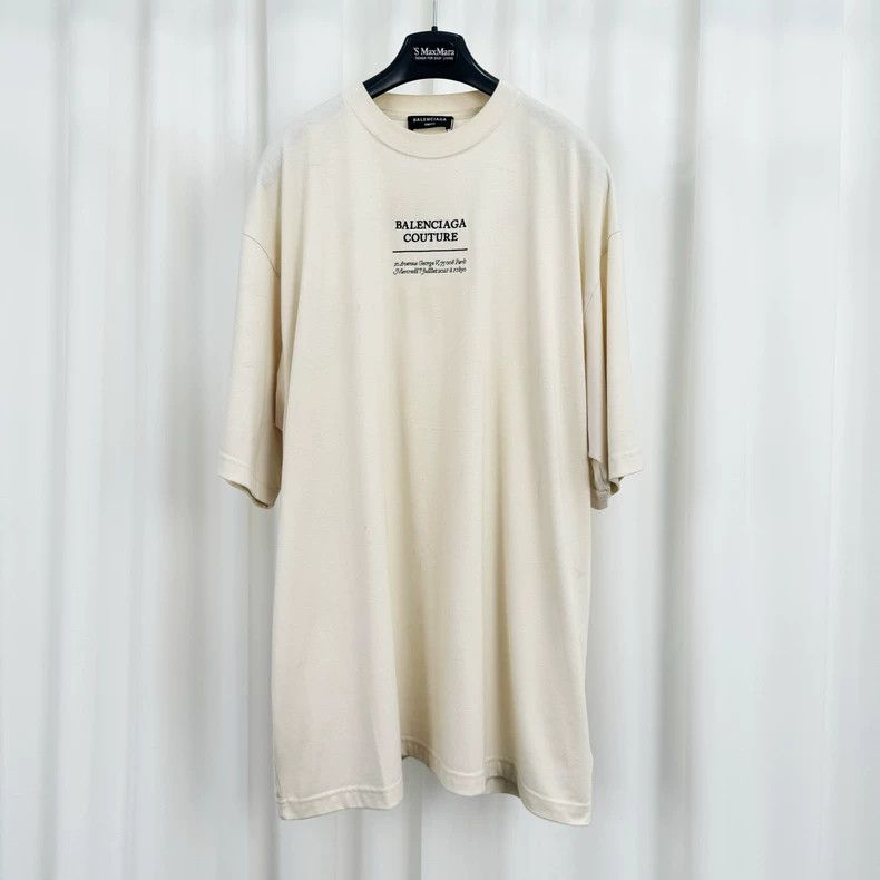 Balenciaga Embroidered letter short sleeve
