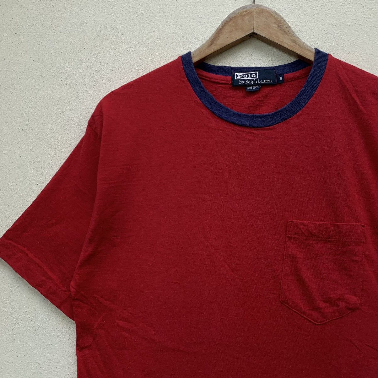 Polo Ralph Lauren × Ralph Lauren × Vintage Vintage 90s POLO RALPH LAUREN P-WING POCKET T-shirt Size US S / EU 44-46 / 1 - 4 Thumbnail