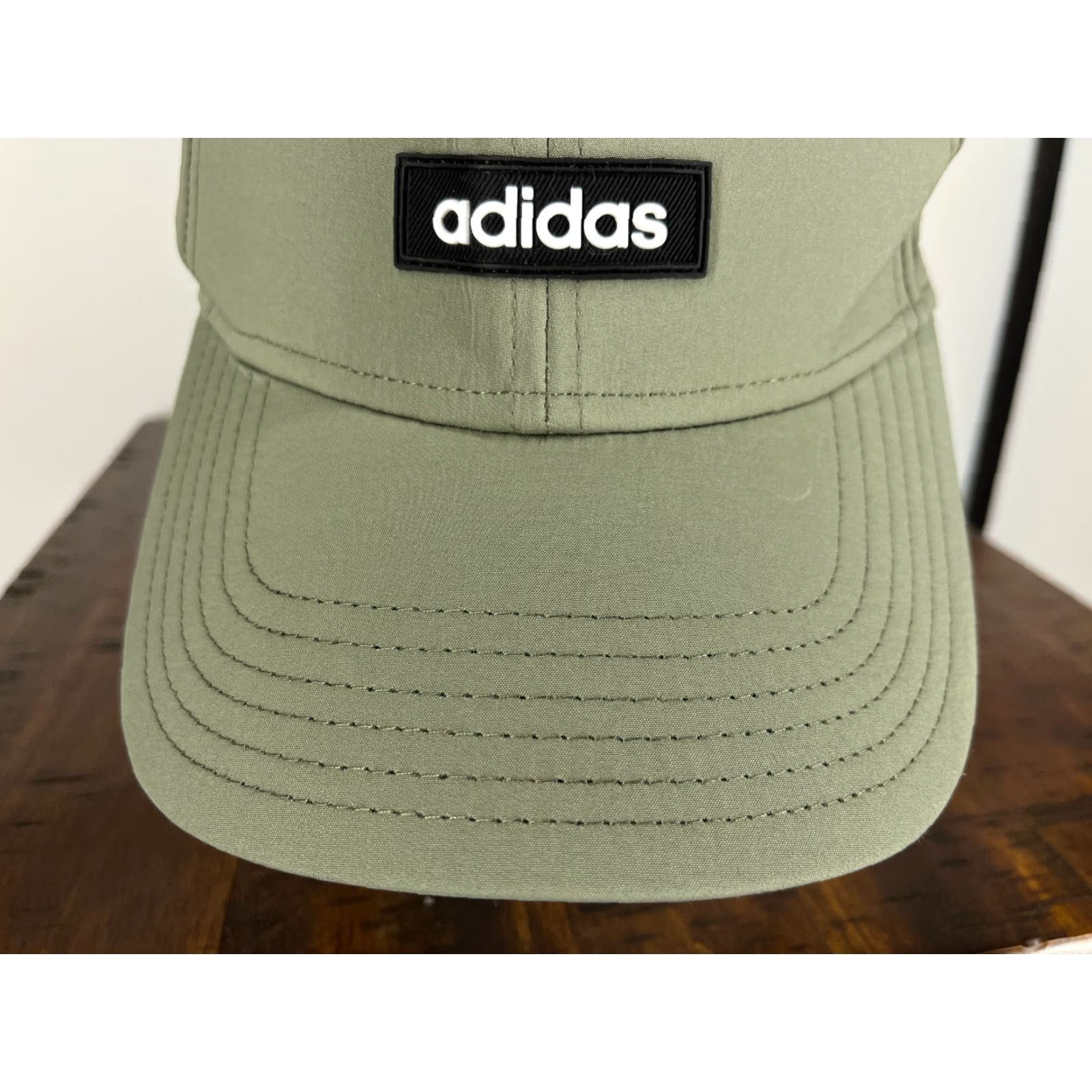 Adidas Adidas Hat Cap Fitted Adult One Size Green Polyester Blend Stretch A-Flex Golf Hat Mens Size ONE SIZE - 3 Thumbnail