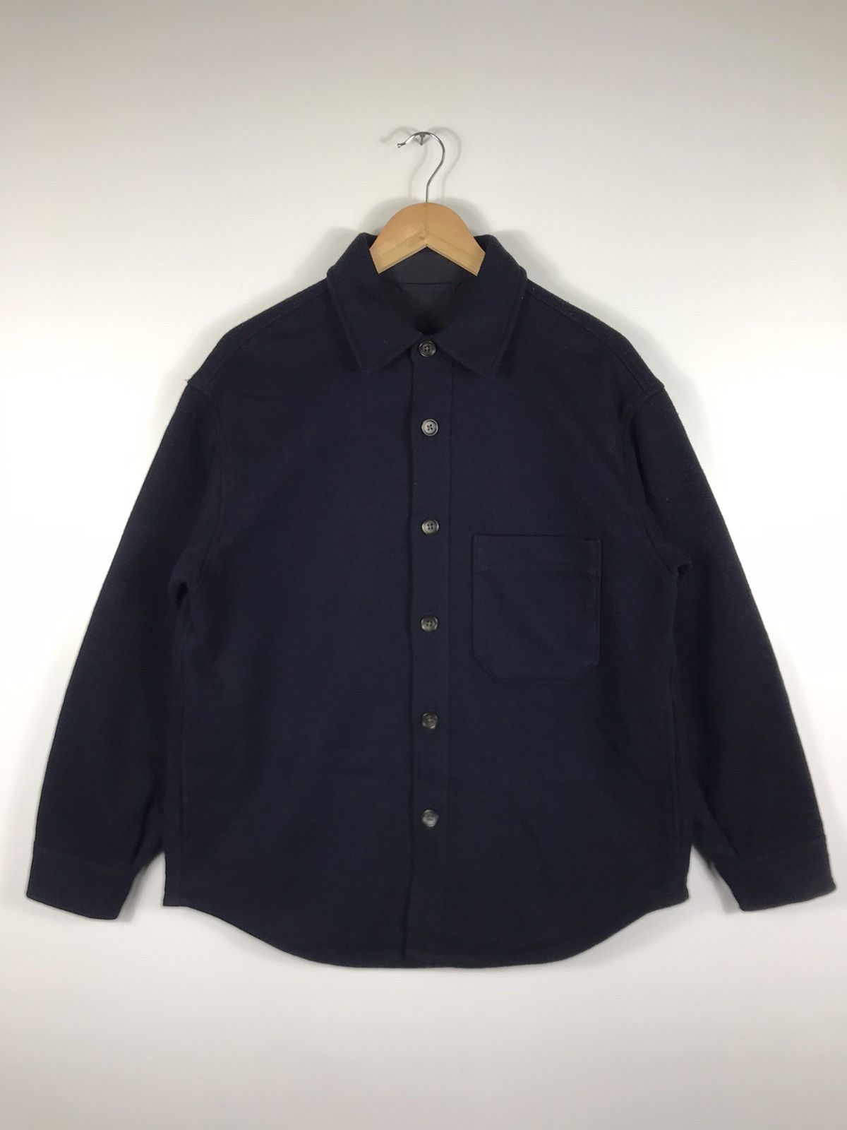Japanese Brand × Uniqlo 🔥Uniqlo Wool Button Shirt Jacket Size US M / EU 48-50 / 2 - 1 Thumbnail