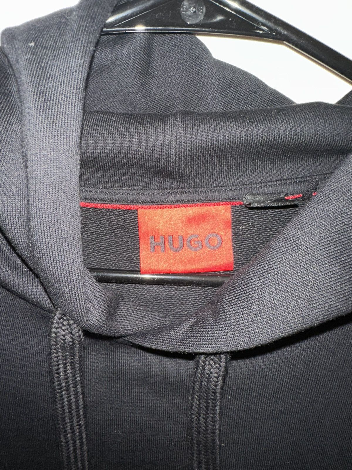 Hugo HUGO BLACK HOODIE WITH MOTH DESIGN Size US L / EU 52-54 / 3 - 3 Thumbnail