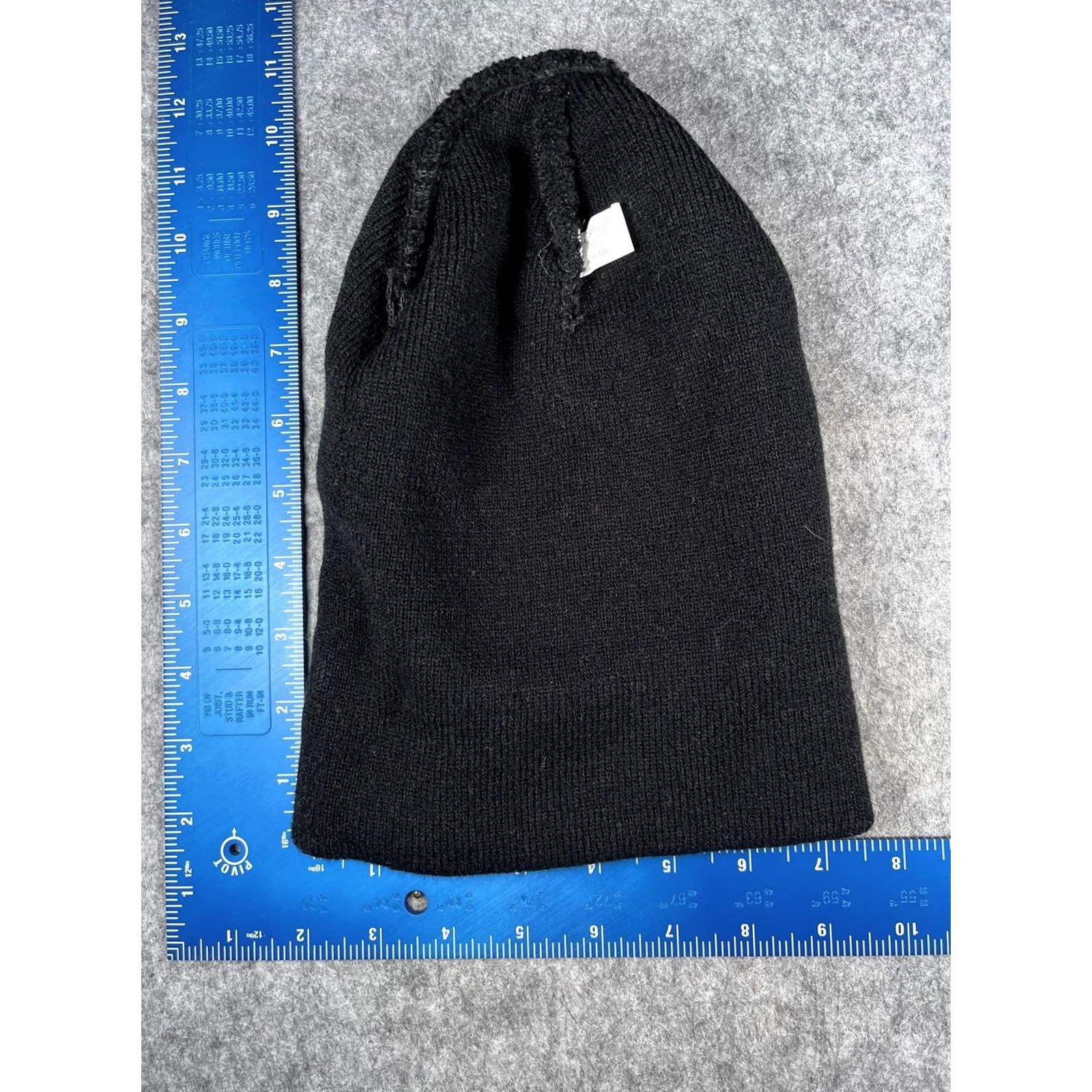 Vintage Nike Style Mens Knit Hat Beanie Black One Size Cuffed Smile Face Cartoon Winter Knit Cuffed Beanie, Mens, Winter Size ONE SIZE - 6 Thumbnail