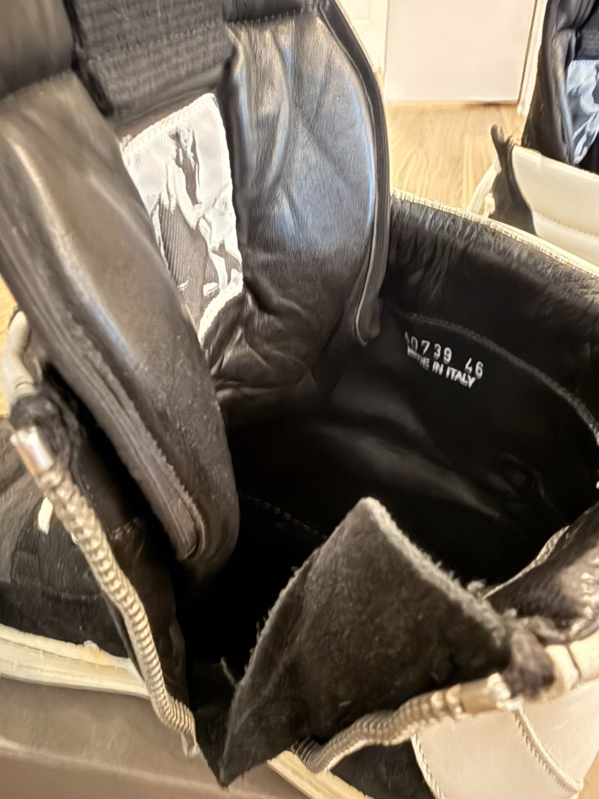 Rick Owens SS14 Blistered Leather Geobaskets Size US 13 / EU 46 - 5 Thumbnail