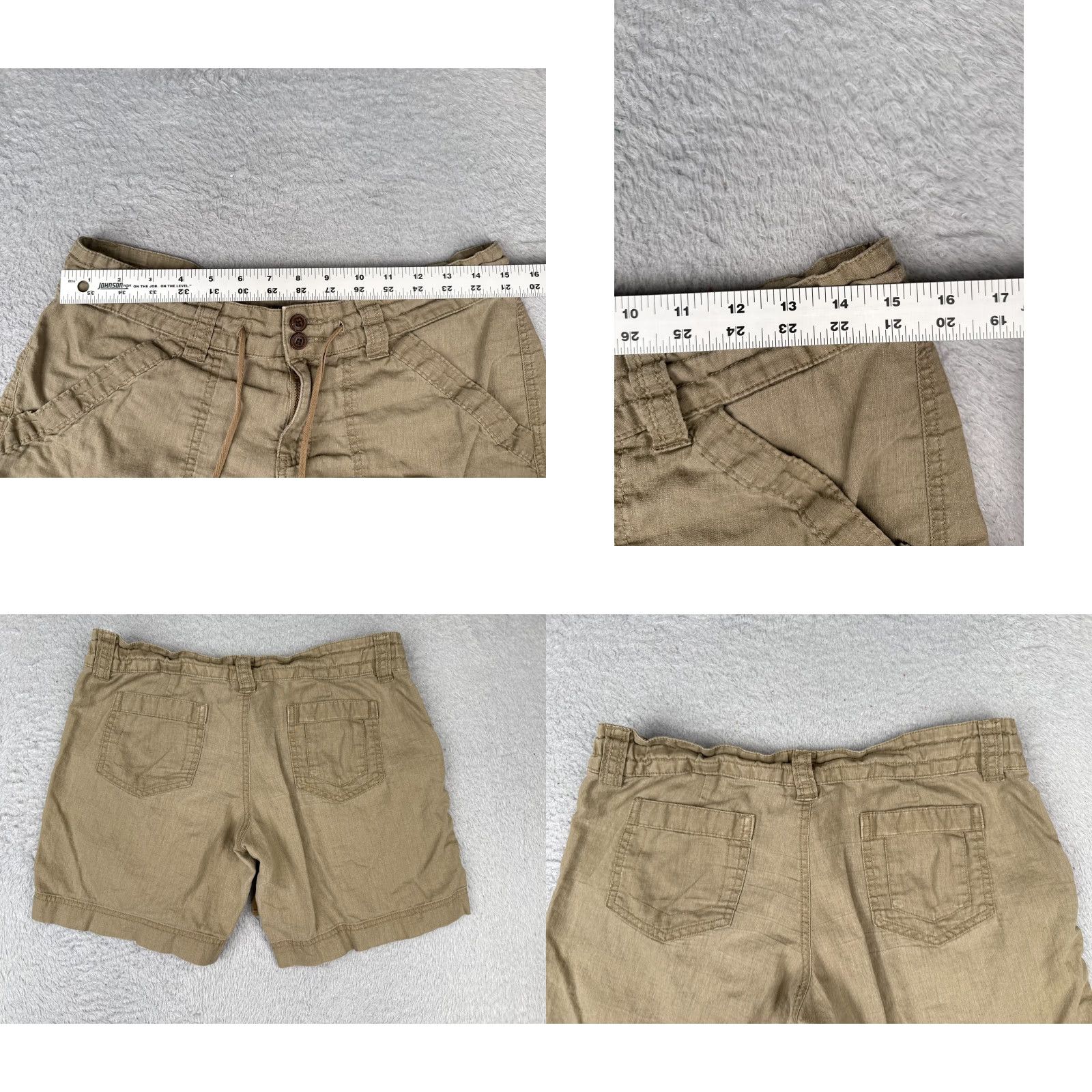 Patagonia Patagonia Shorts Women 6 Beige Hemp Shorts Drawstring Pockets Beach 29x8 Vintage: No Size 28" / US 6 / IT 42 - 9 Thumbnail