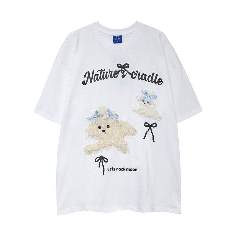 Japanese Brand American street style dog embroidered T-shirt Size US M / EU 48-50 / 2 - 1 Thumbnail