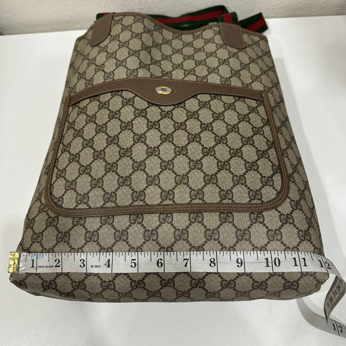 Gucci ‼️YES‼️ VINTAGE GUCCI GG SUPREME SHERRY LINE TOTE BAG Size ONE SIZE - 7 Thumbnail