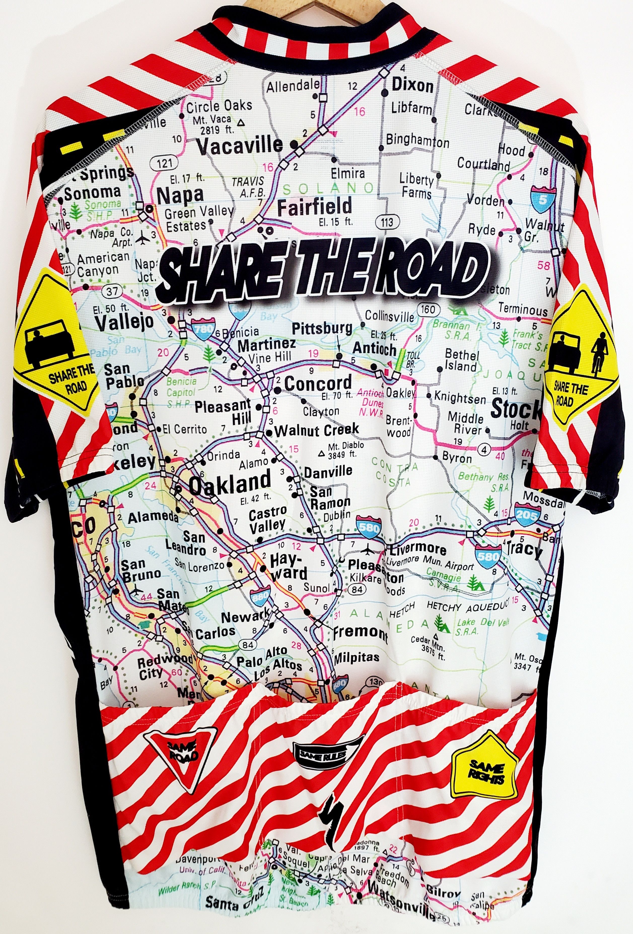 Sports Specialties Specialized Share The Road Oakland Map cycling jersey XXL Size US XXL / EU 58 / 5 - 5 Thumbnail