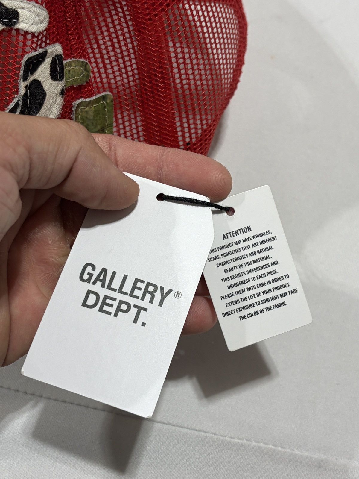 Gallery Dept. Gallery Dept GGG Patch 1/1 Red Cap Size ONE SIZE - 5 Thumbnail