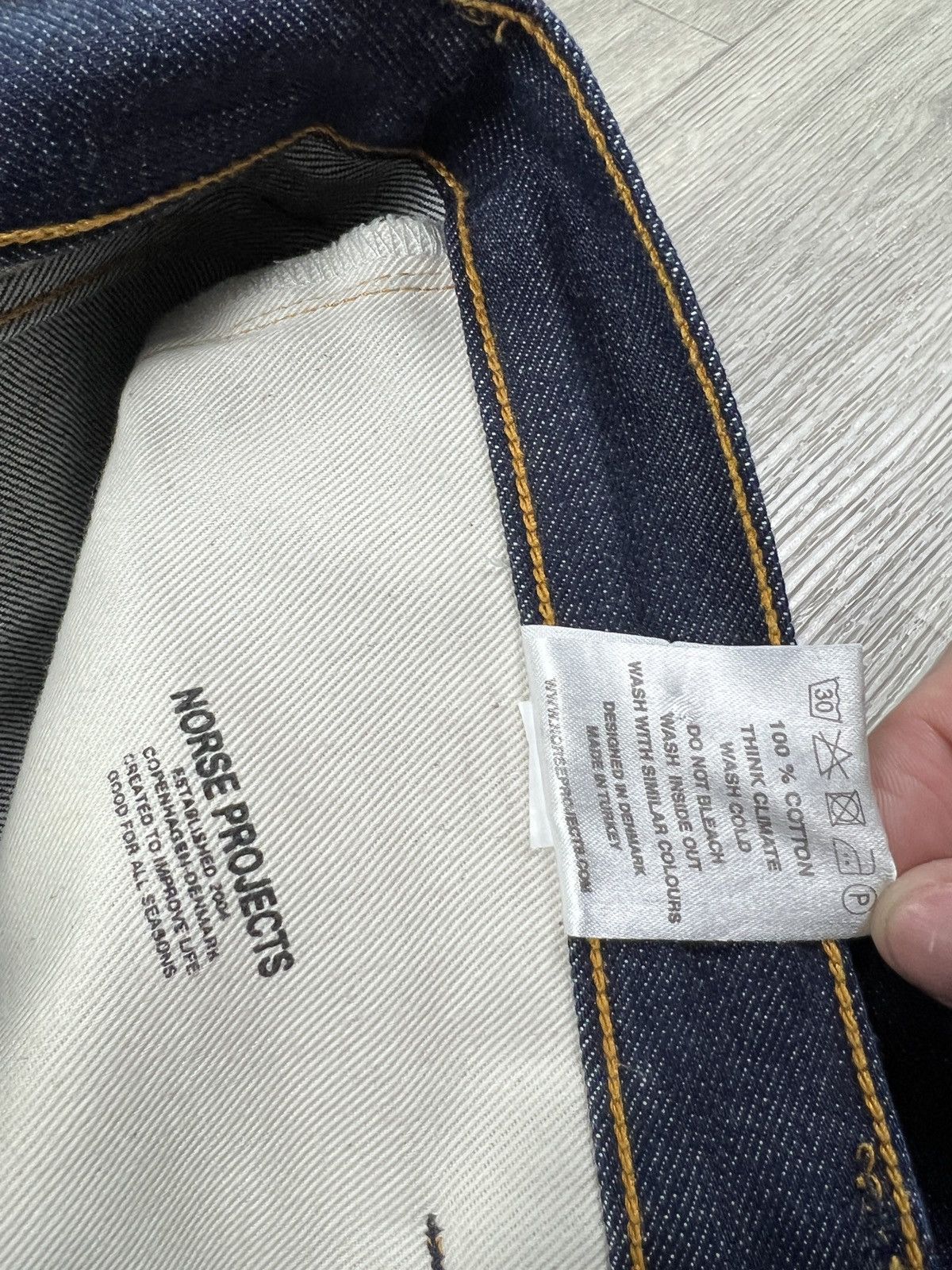 Norse Projects Norse Projects Slim Selvedge Denim Raw Indigo Size 32/32 Size US 32 / EU 48 - 7 Thumbnail